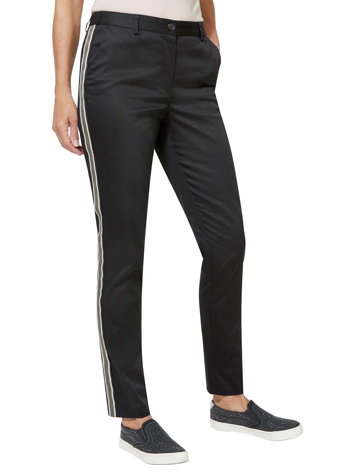 Hose in elastischer Baumwoll-Satin-Qualität