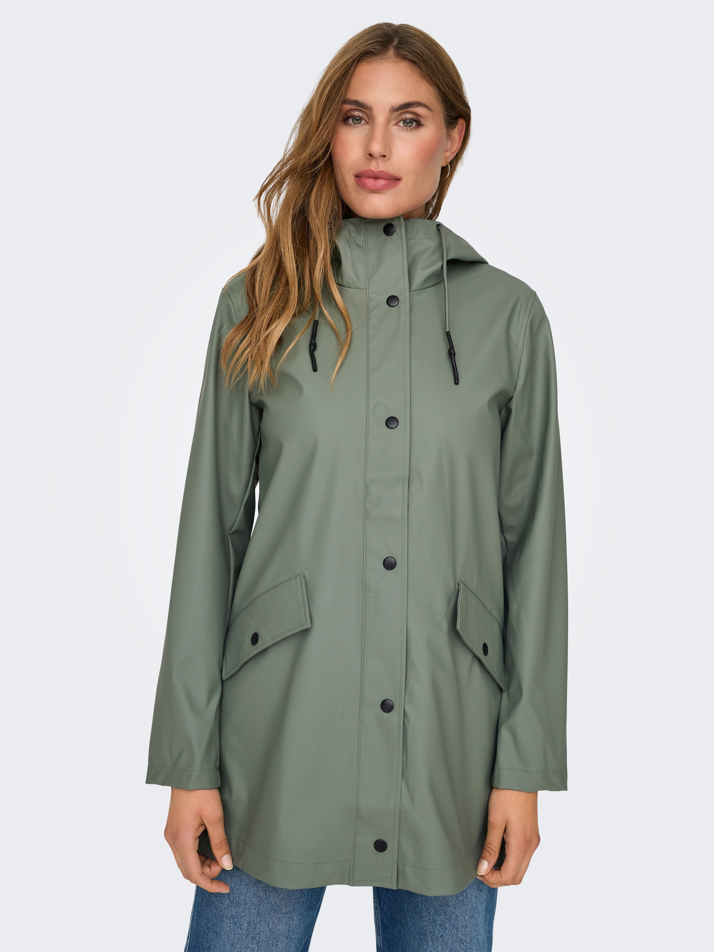 Image of ONLY Kurzmantel "ONLELISA RAINCOAT OTW NOOS" beschichtete Qualität
