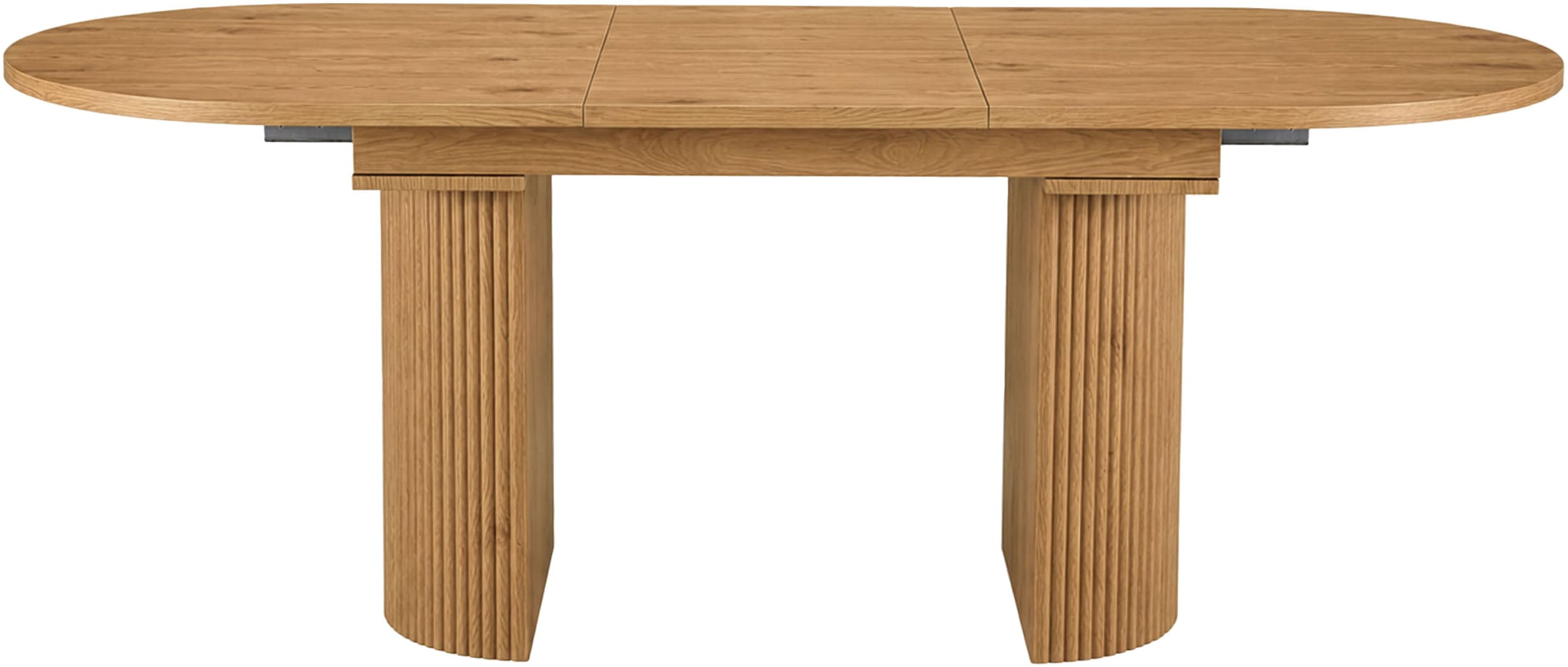 GOODproduct Table de salle à manger »Gartempe« extensible 160-210 cm, extension synchronisée, incl. tablette, largeur 90cm