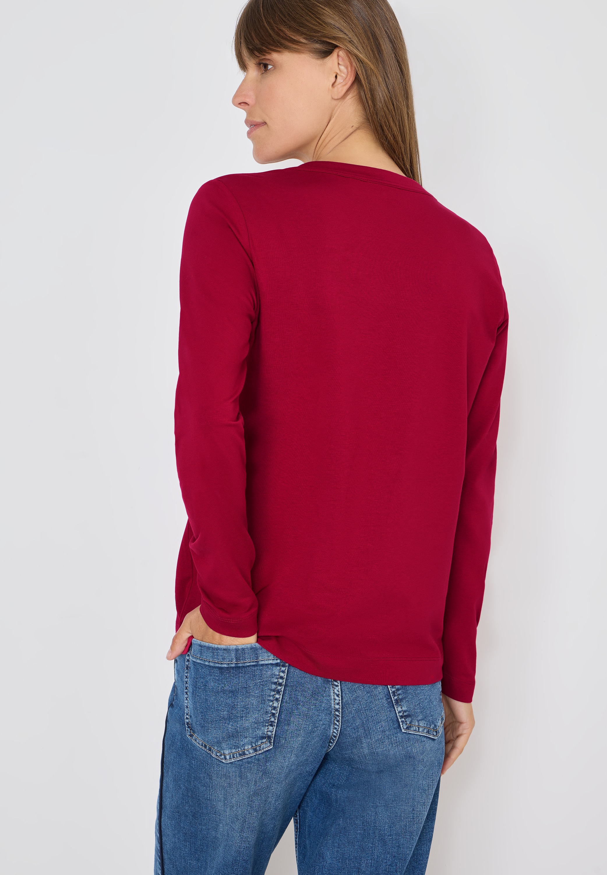 Cecil T-shirt à manches longues im Tunika-Look