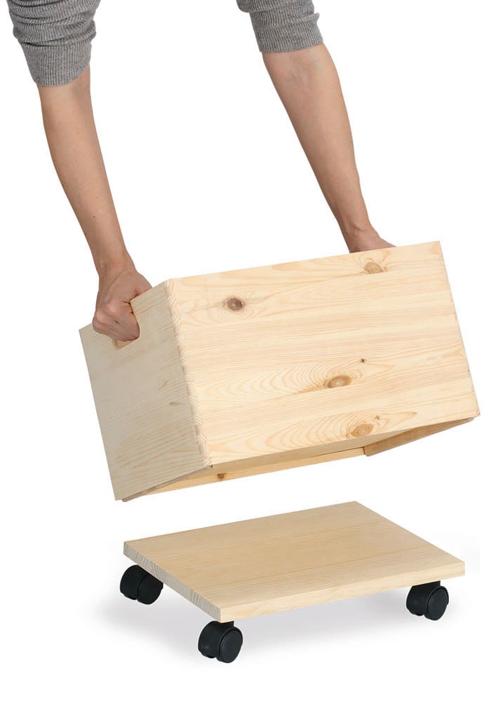 Zeller Present Transportwagen Kiefernholz, 100% FSC