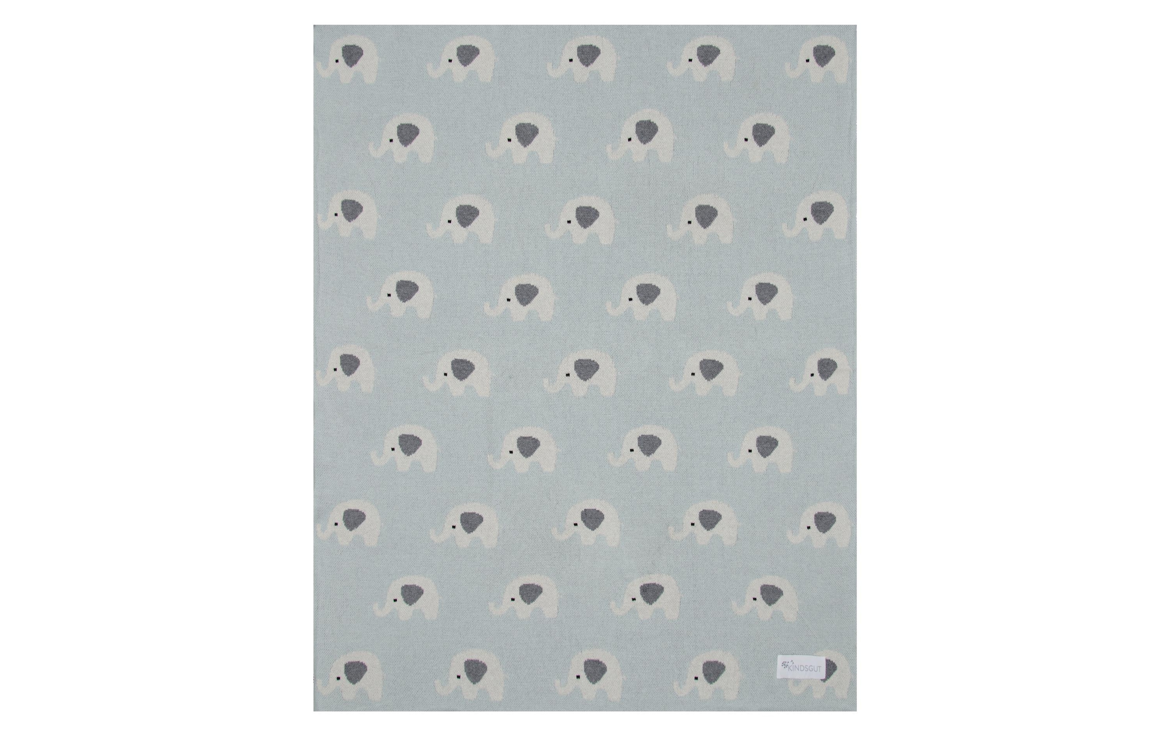 KINDSGUT Babydecke »Elefanten 80 x 100 cm«