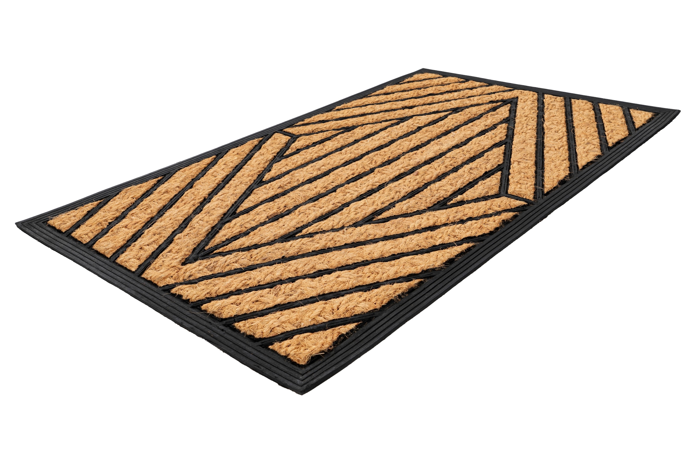 Kayoom Fussmatte »Entry 325« rechteckig 11 mm Höhe Türmatte, Kokos Gummi, Eingang