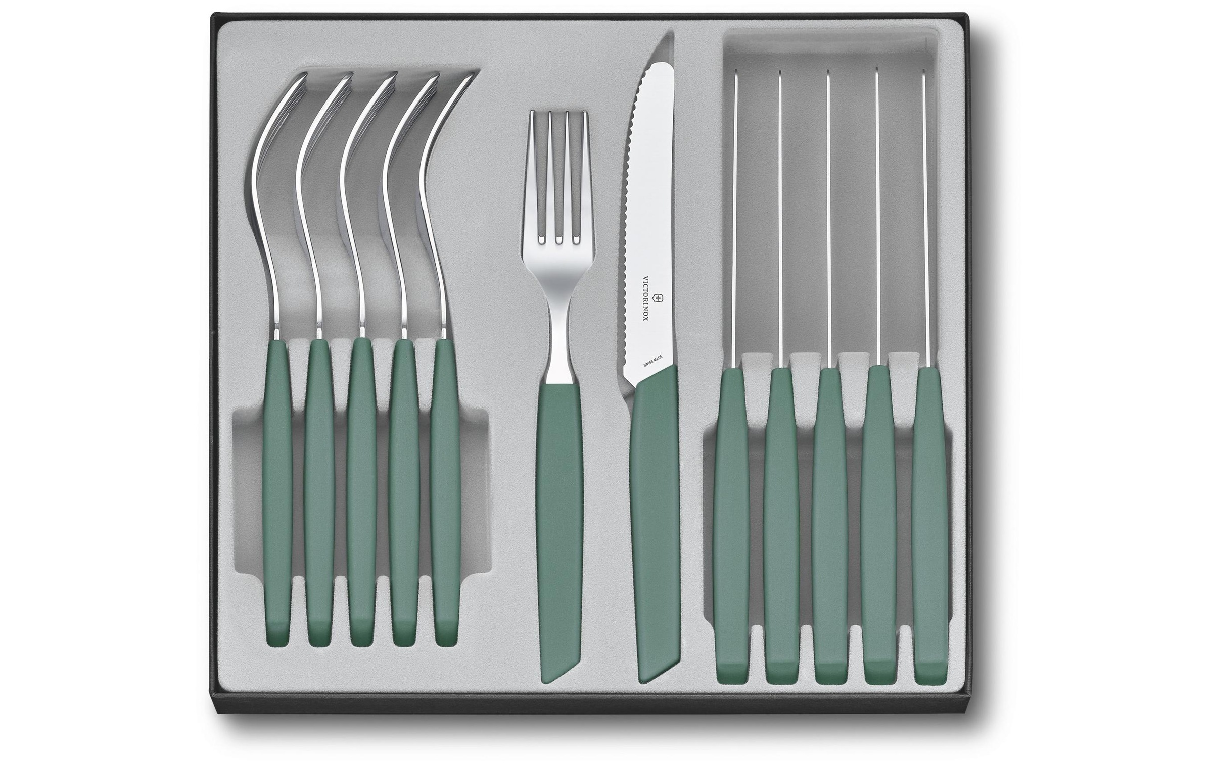 Image of Victorinox Besteck-Set "Swiss Modern 12-teilig, Sage Green"