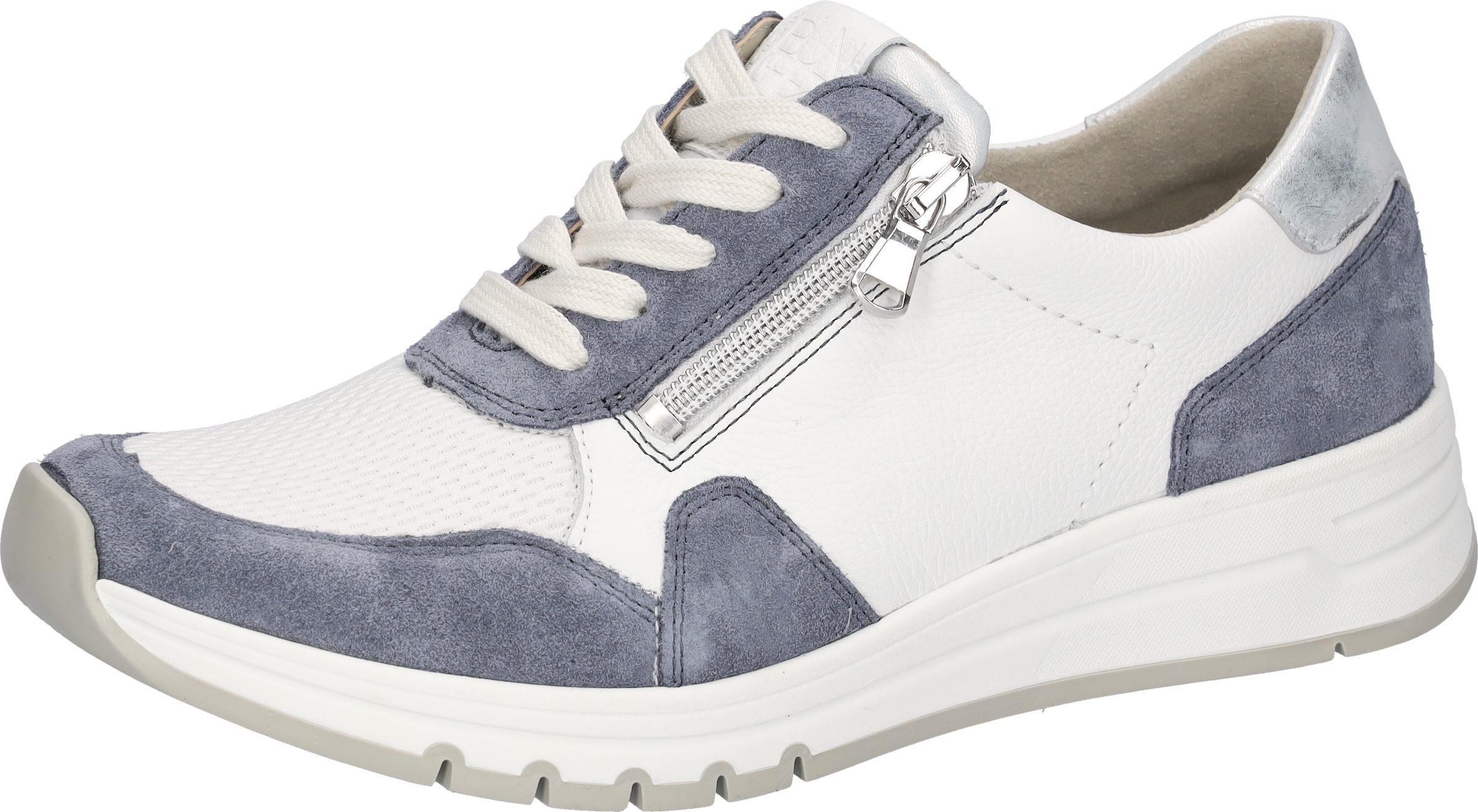 Image of Waldläufer Keilsneaker Schnürschuh, Halbschuh, Freizeitschuh mit zusätzlichem Reissverschluss