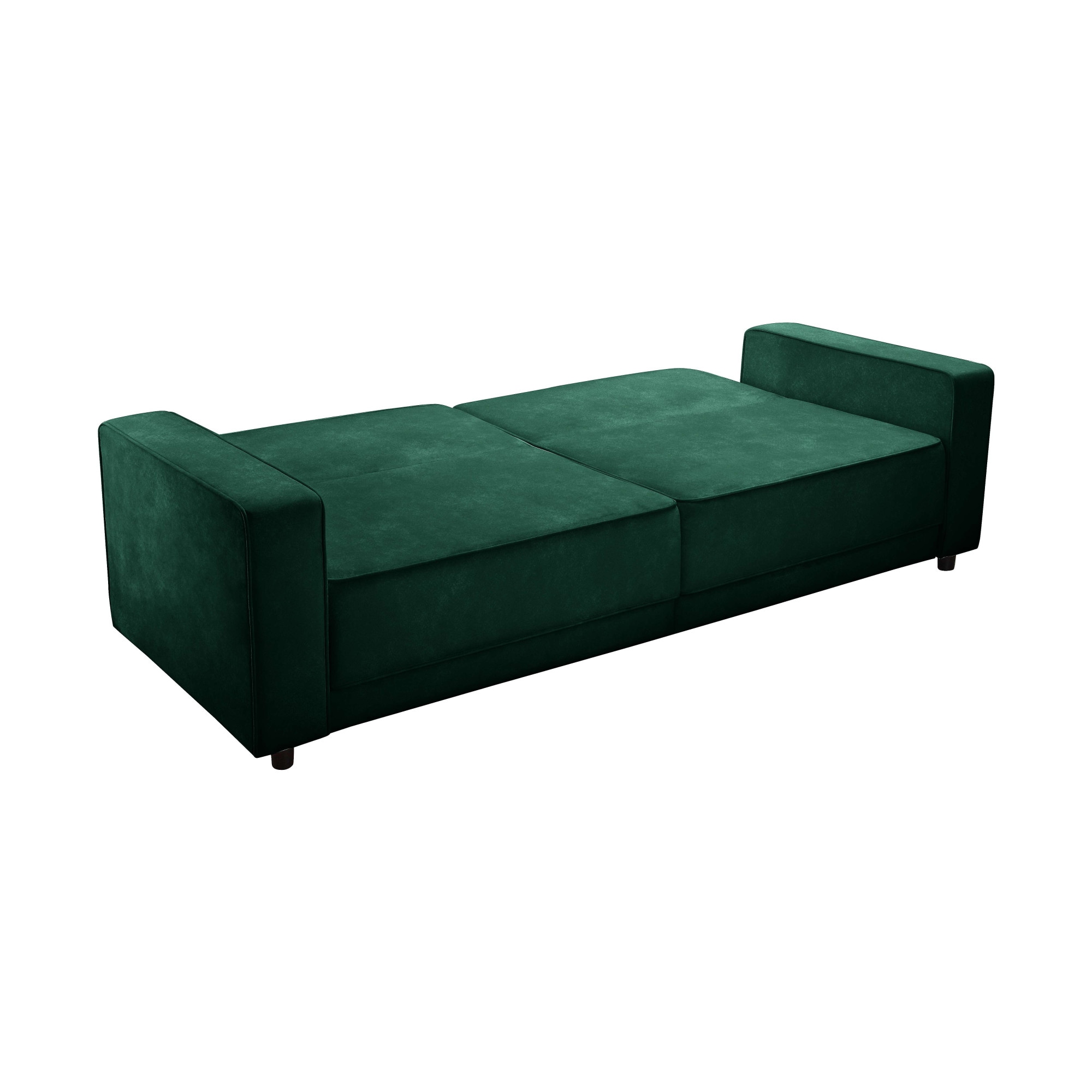 Dorel Home 3-places »ALLIE Schlafsofa 225 cm« fonction lit (108/190cm), velours côtelé tendance ou velours facile d'entretien