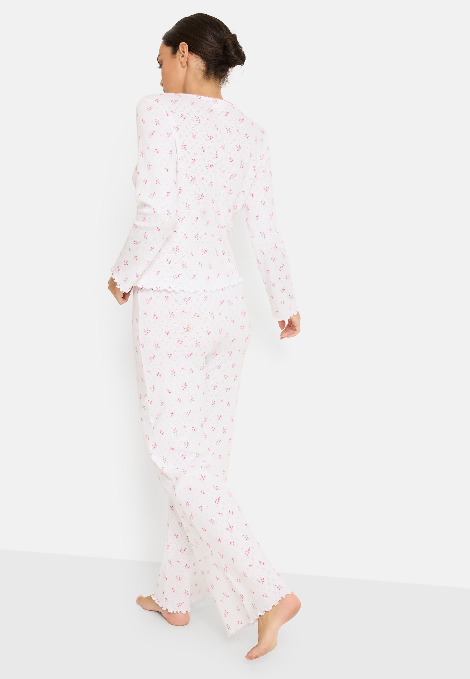 LSCN by LASCANA Pyjama 2 avec jolis petits nœuds décoratifs