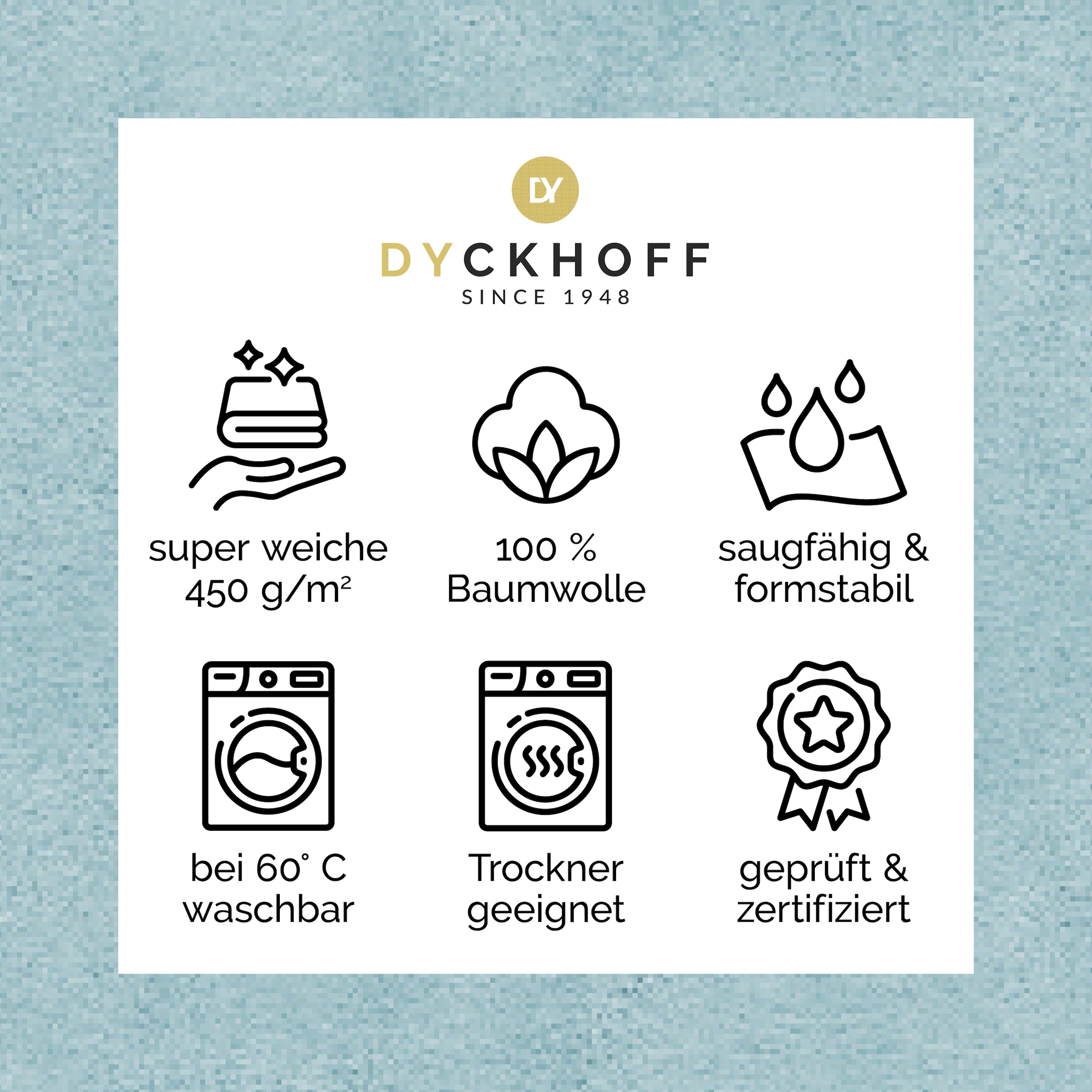 Dyckhoff Duschtuch »Pure Natural Uni« BIO Baumwolle, GOTS
