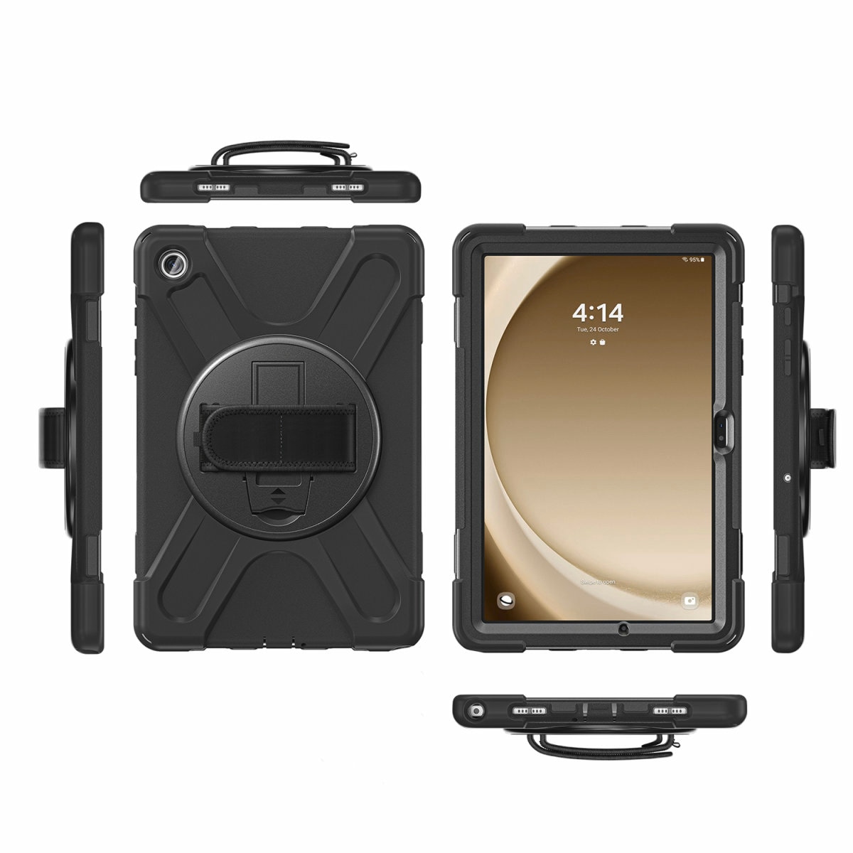 4smarts Tablet-Hülle »Rugged Case Grip für Samsung Galaxy Tab A9+«, Samsung Galaxy Tab A9+, Backcover, Schutzhülle, Schutz, Sturzschutz, stossfest