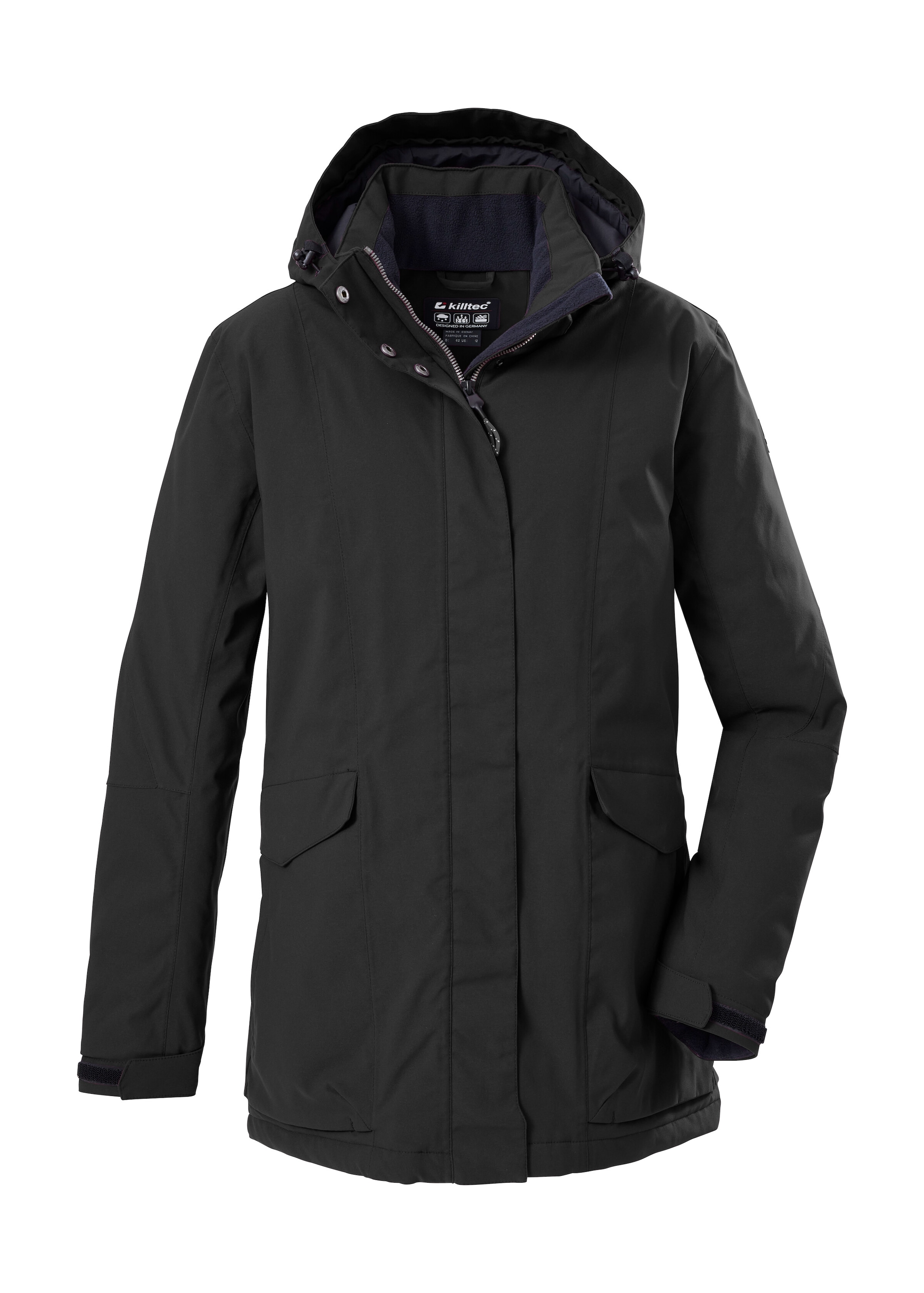 Killtec Funktionsjacke »Damen Jacke«, Wasserdichte, atmungsaktive Damenjacke mit abnehmbarer Kapuze