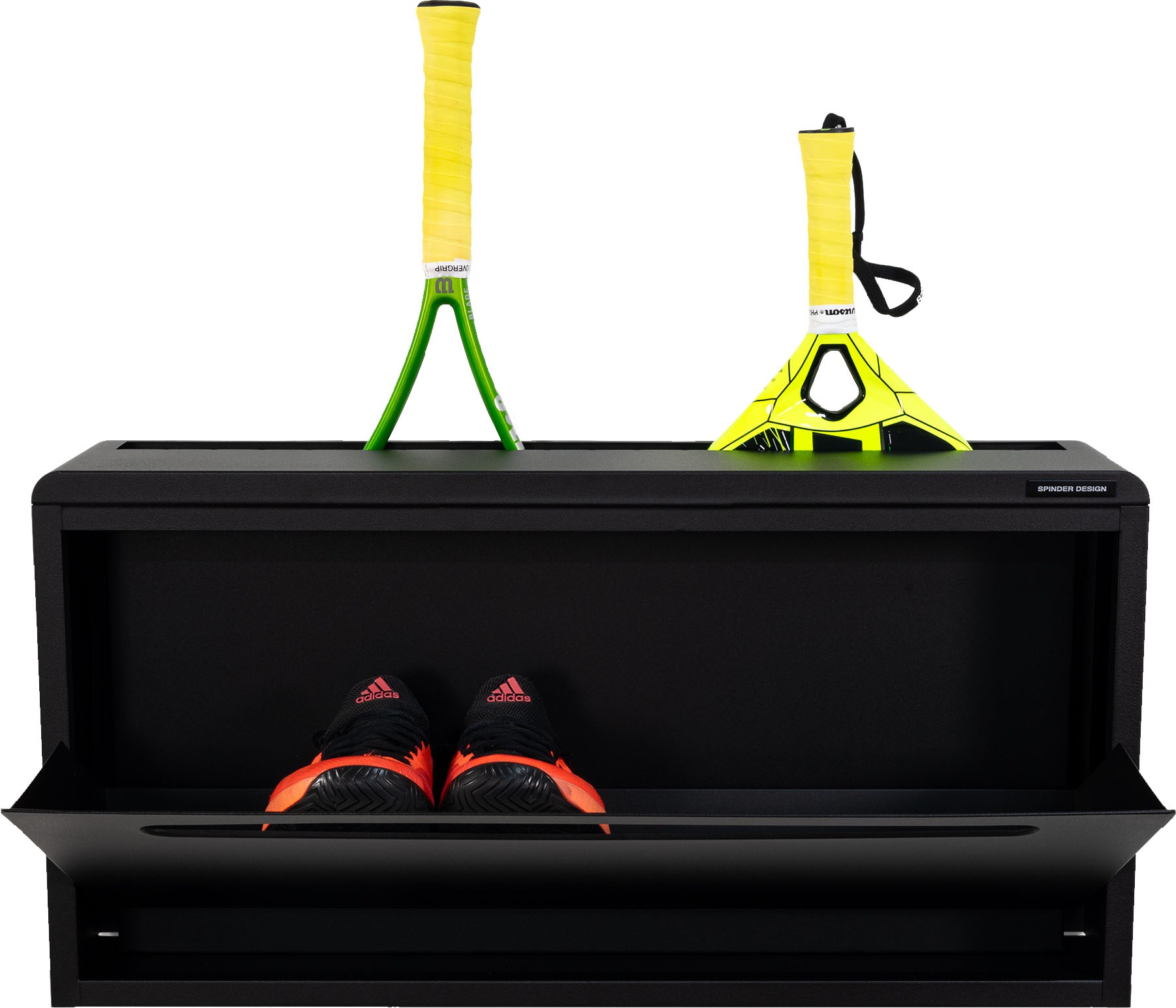 Spinder Design Armoire à chaussures »LUIGI« armoire à chaussures en acier avec compartiment