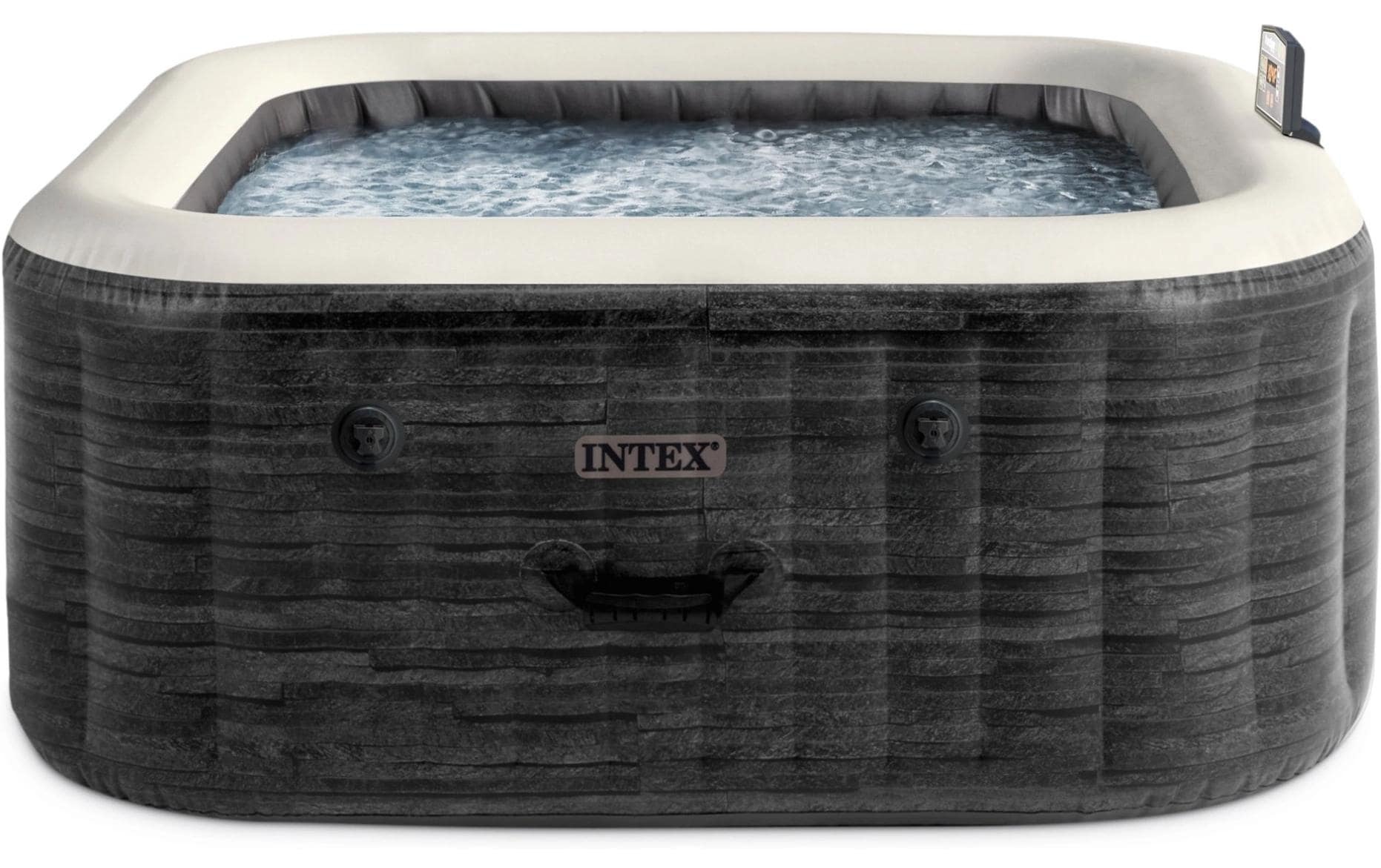 Intex, Whirlpool »PureSpa Greystone Deluxe Ø 196«, steingrau