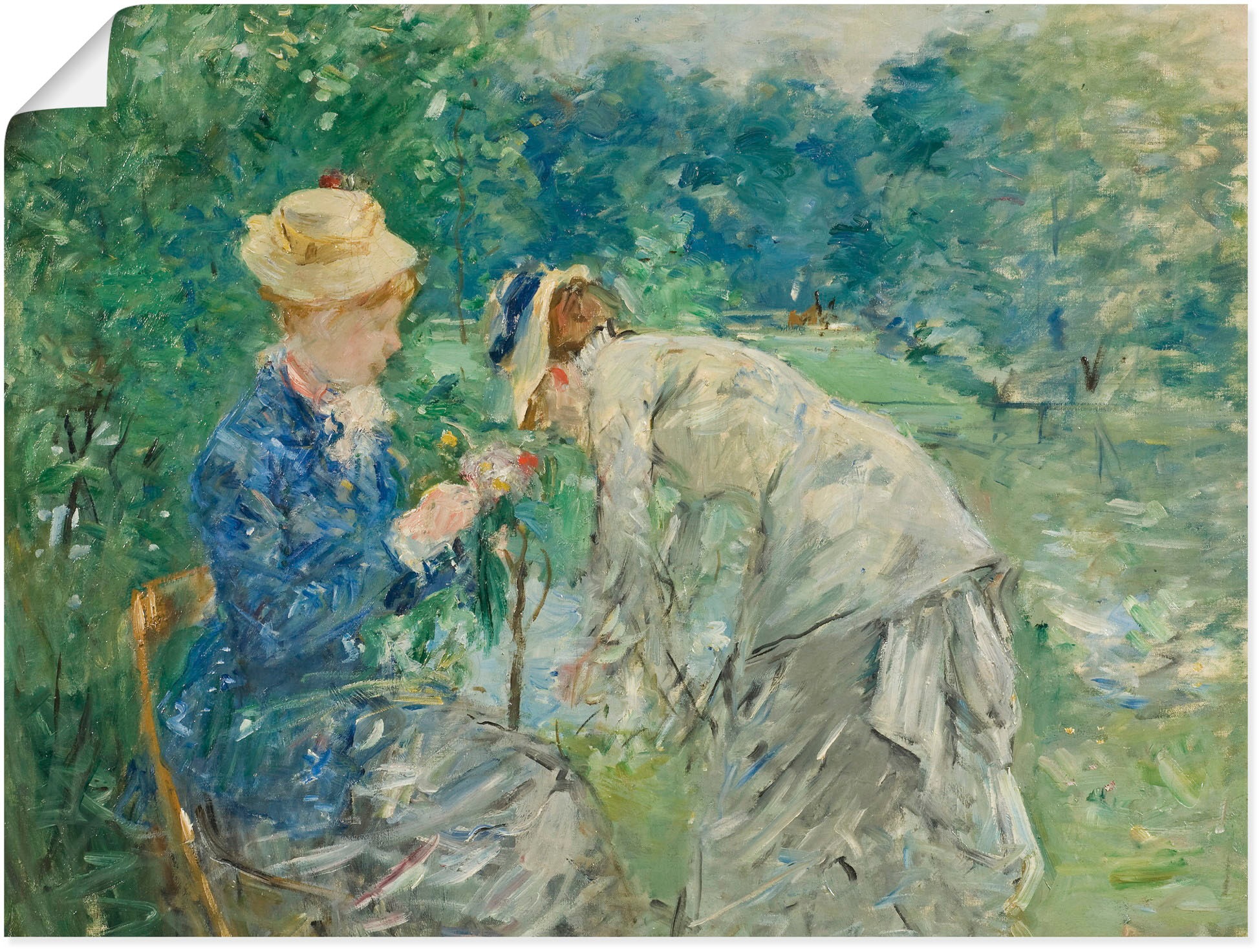 Image of Artland Wandbild »Im Bois de Boulogne«, Bilder von Frauen, (1 St.), in vielen Grössen & Produktarten - Alubild / Outdoorbild für den Aussenbereich, Leinwandbild, Poster, Wandaufkleber / Wandtattoo auch für Badezimmer geeignet bei Ackermann Versand Schweiz