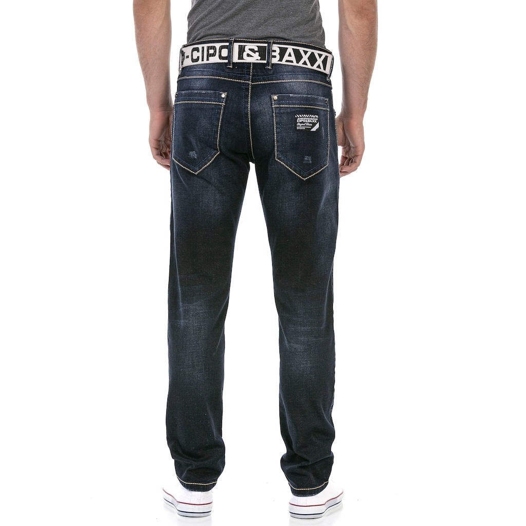 Cipo & Baxx Regular-fit-Jeans, mit markanter Waschung