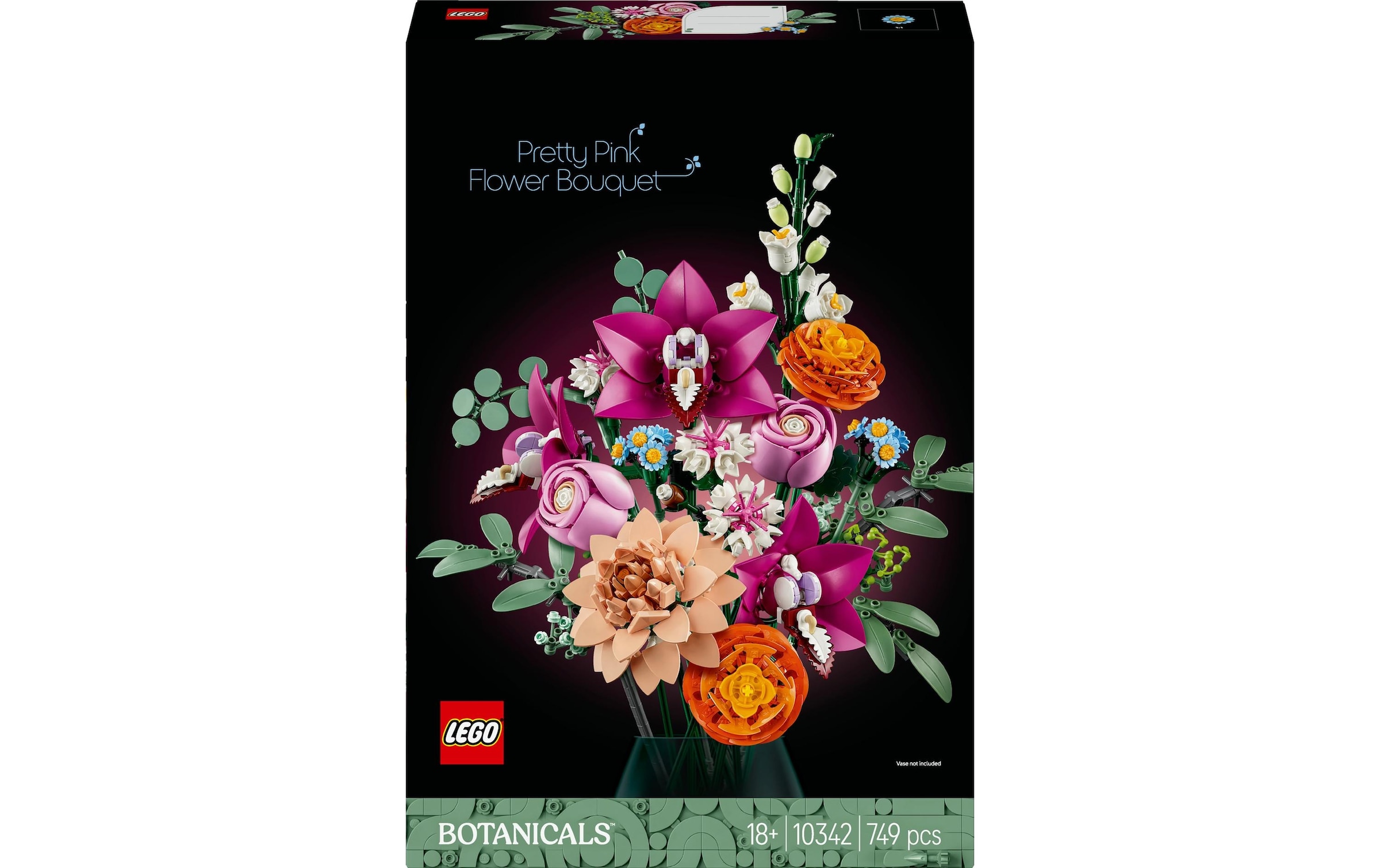 LEGO® Spielbausteine »Icons Botanicals Blumenstrauss Rosa 10342«, (749 St.)