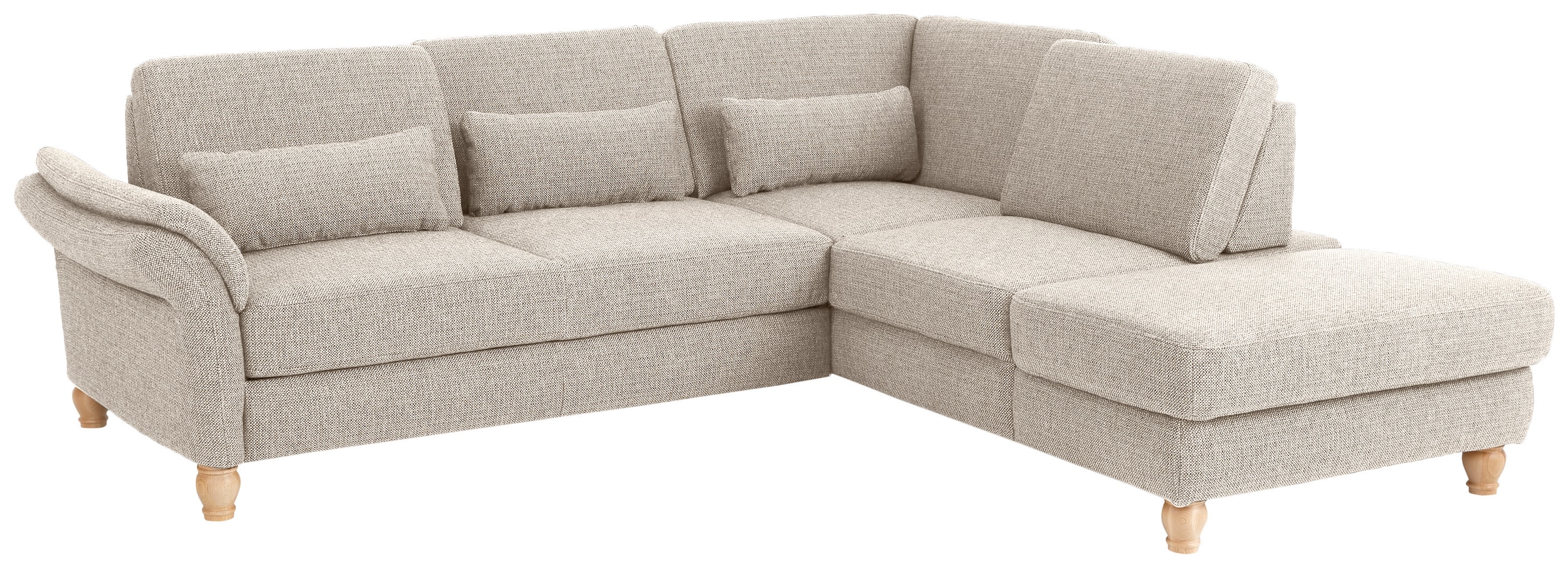 Home affaire Ecksofa »Palace L-Form«, incl. Sitztiefenverstellung, wahlweise mit Bettfunktion und Stauraum