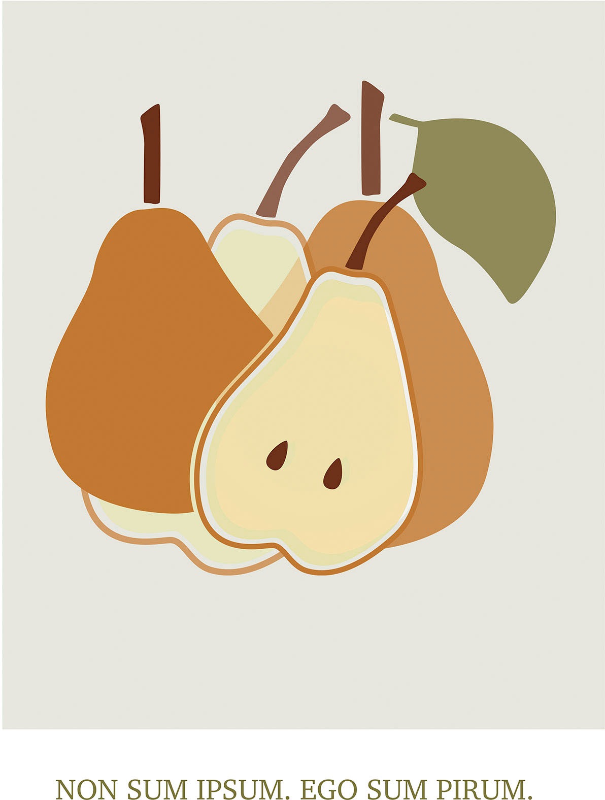 Image of Komar Wandbild »Cultivated Pears«, (1 St.), Deutsches Premium-Poster Fotopapier mit seidenmatter Oberfläche und hoher Lichtbeständigkeit. Für fotorealistische Drucke mit gestochen scharfen Details und hervorragender Farbbrillanz. bei Ackermann Versand Sch