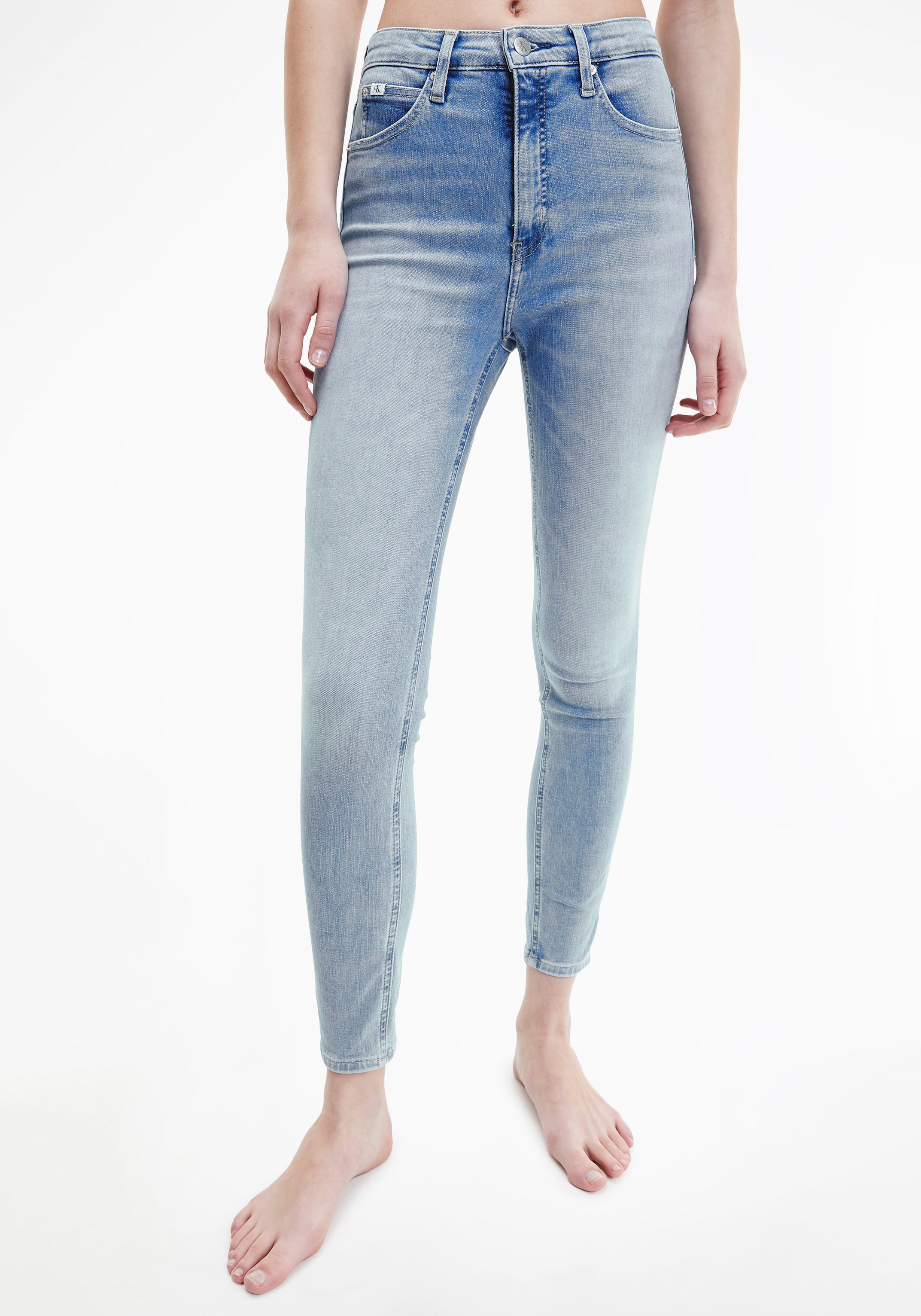 Image of Calvin Klein Jeans 5-Pocket-Jeans »HIGH RISE SUPER SKINNY ANKLE«, mit kleinem Calvin Klein Logo auf der Münztasche bei Ackermann Versand Schweiz