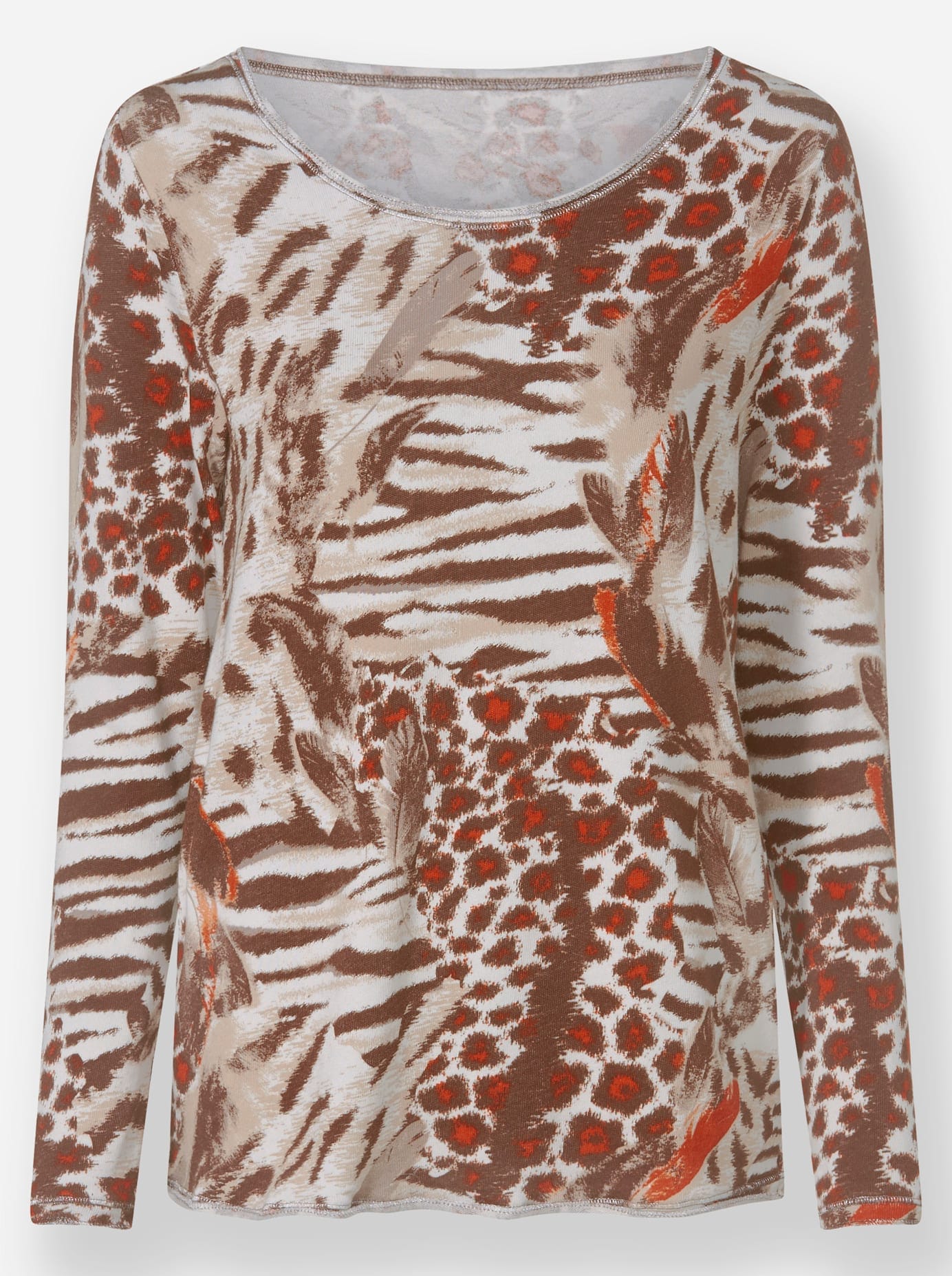 heine Rundhalsshirt »Druck-Shirt«, (1 tlg.)