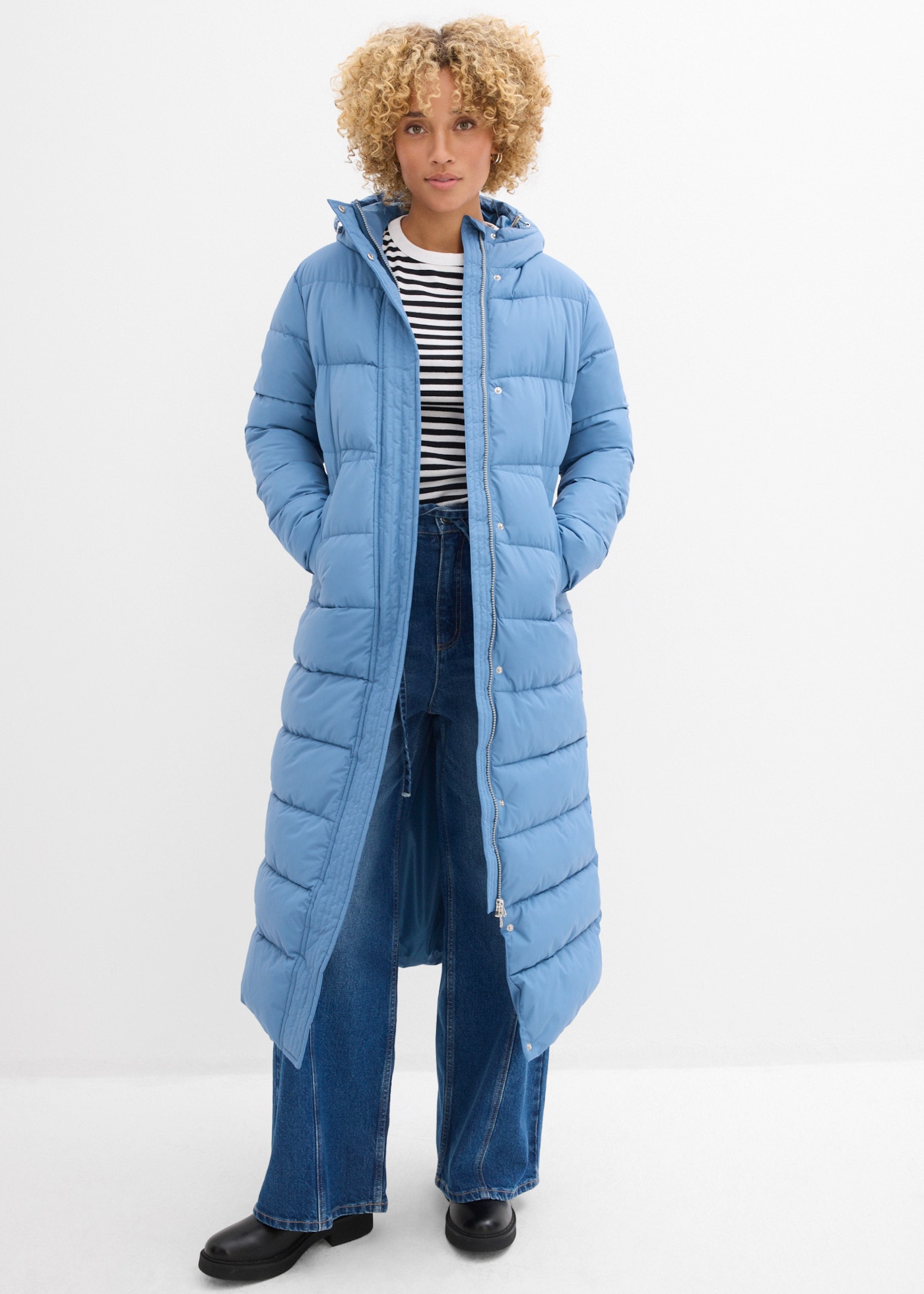 bonprix Steppmantel mit wattierter Verarbeitung, lässig geschnitten, sportlicher Stil