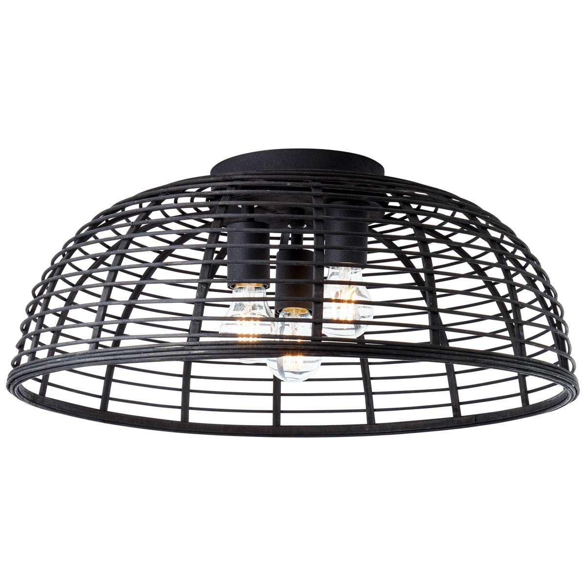 Image of Brilliant Leuchten Deckenleuchte »Crosstown«, E27, 1 St., Deckenlampe 57cm holz dunkel/schwarz bei Ackermann Versand Schweiz