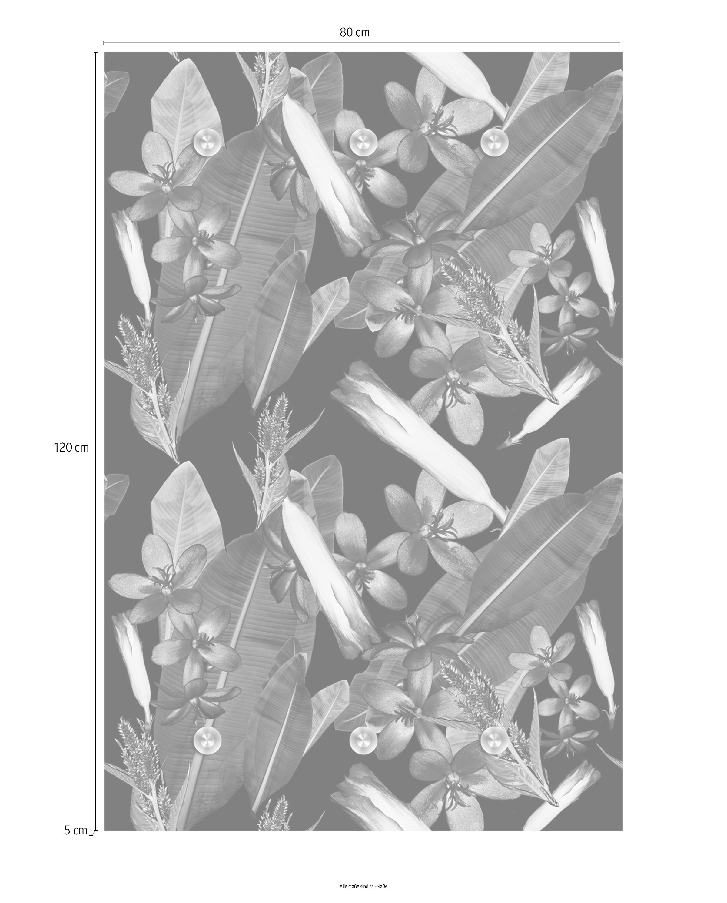 queence Barre de penderie »Blumen« mit 6 Haken, 80 x 120 cm