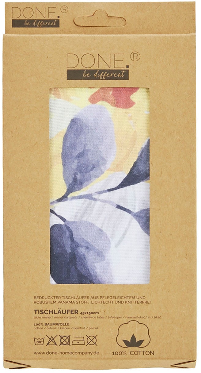 done.® Tischläufer »Yellow Roses, mit Rosenmotiv«, (1 St.), Digitaldruck, Masse ca. 45x150 cm