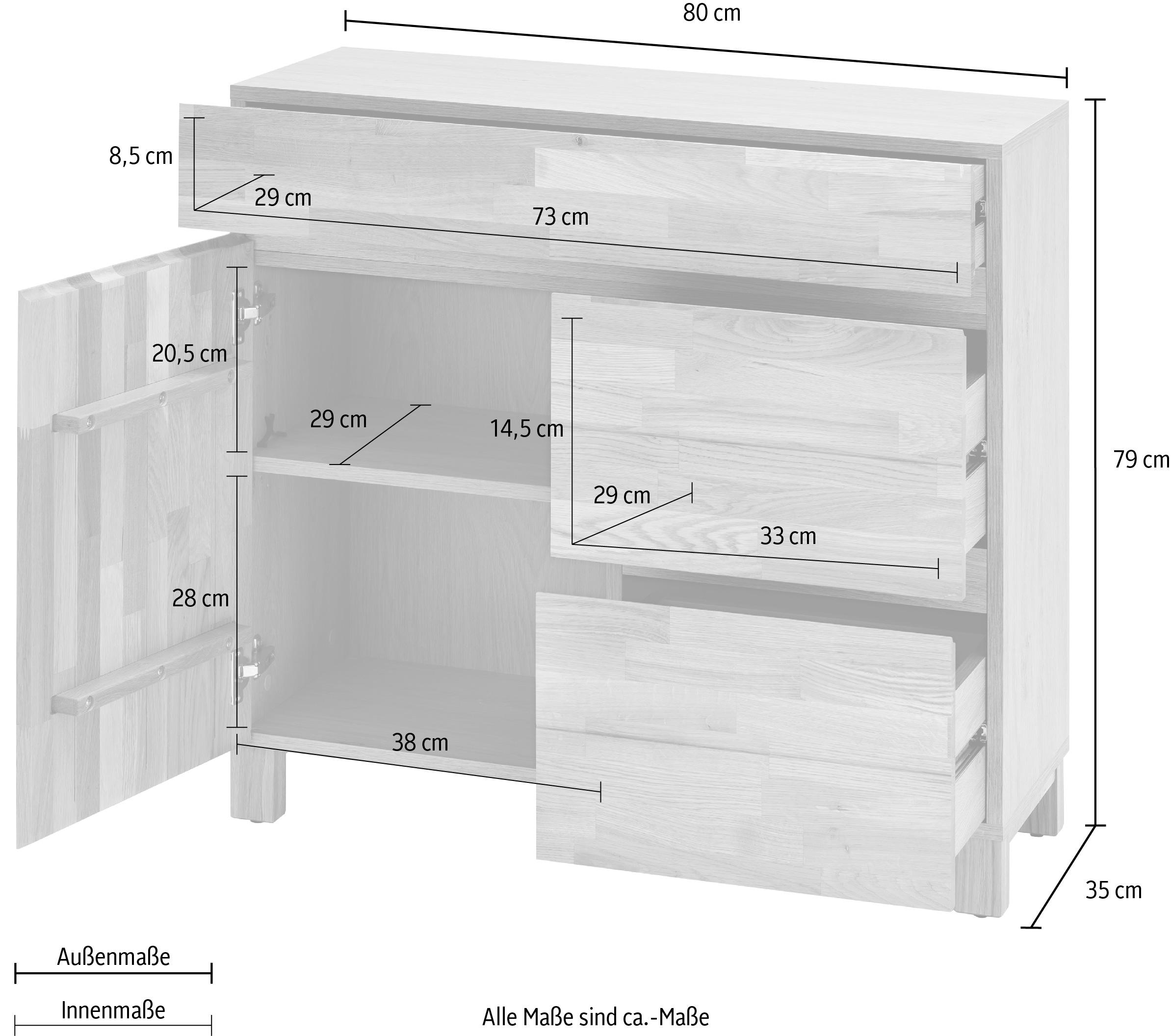 Home affaire Badkommode »Kaika«, Breite 80 cm versandkostenfrei auf