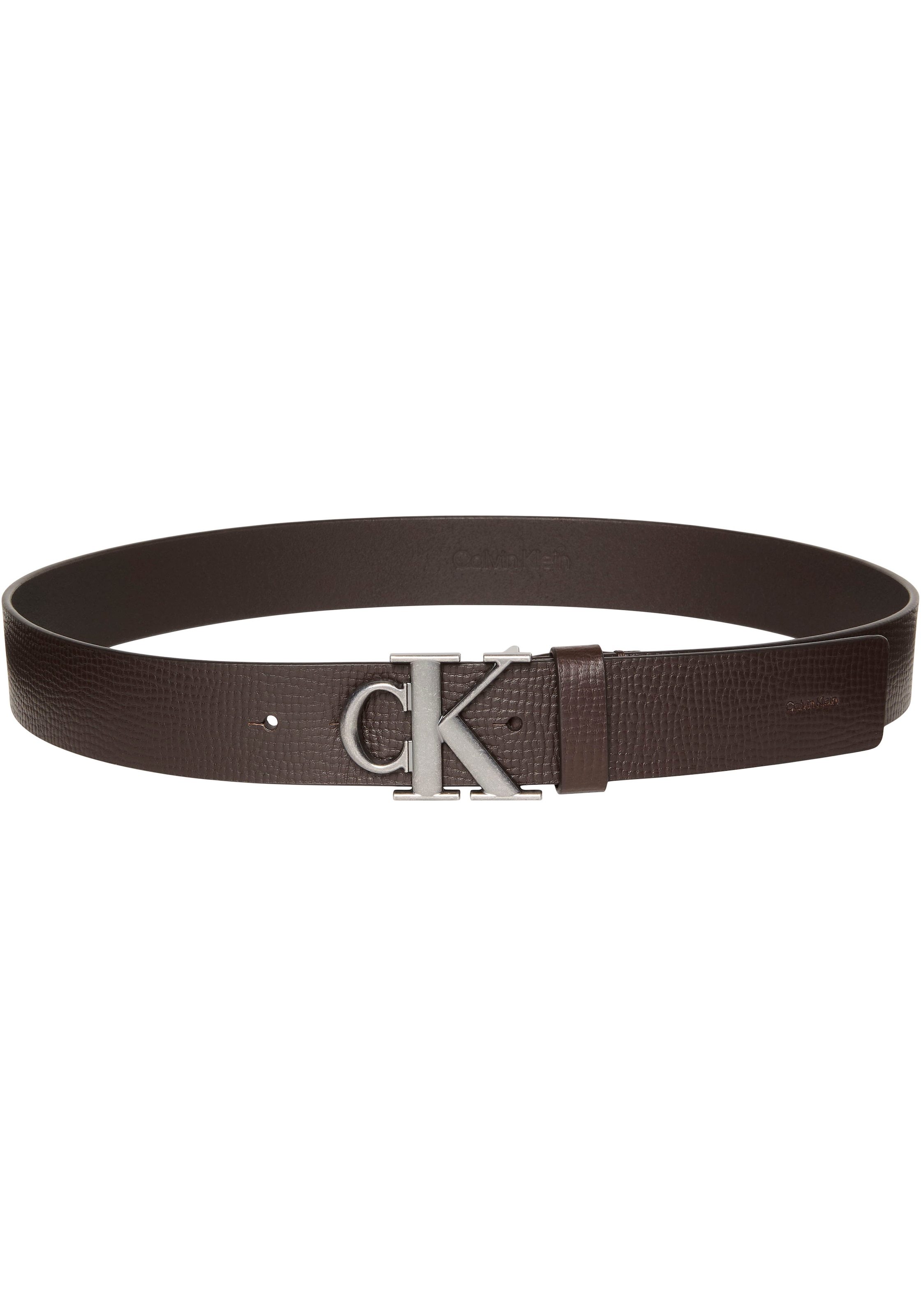 Calvin Klein Ceinture en cuir »CK BUCKLE 40MM FIXED« Grössenverstellbar mit Metallschliesse