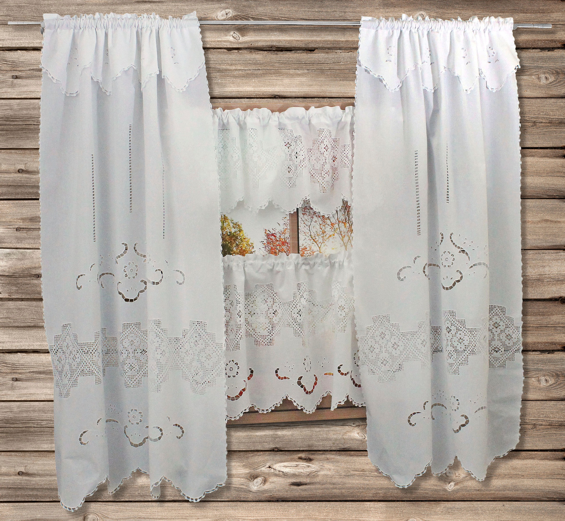 Image of HOSSNER - ART OF HOME DECO Gardine »Bondone«, (1 St.), Häkelspitze - ECHTE Handarbeit bei Ackermann Versand Schweiz