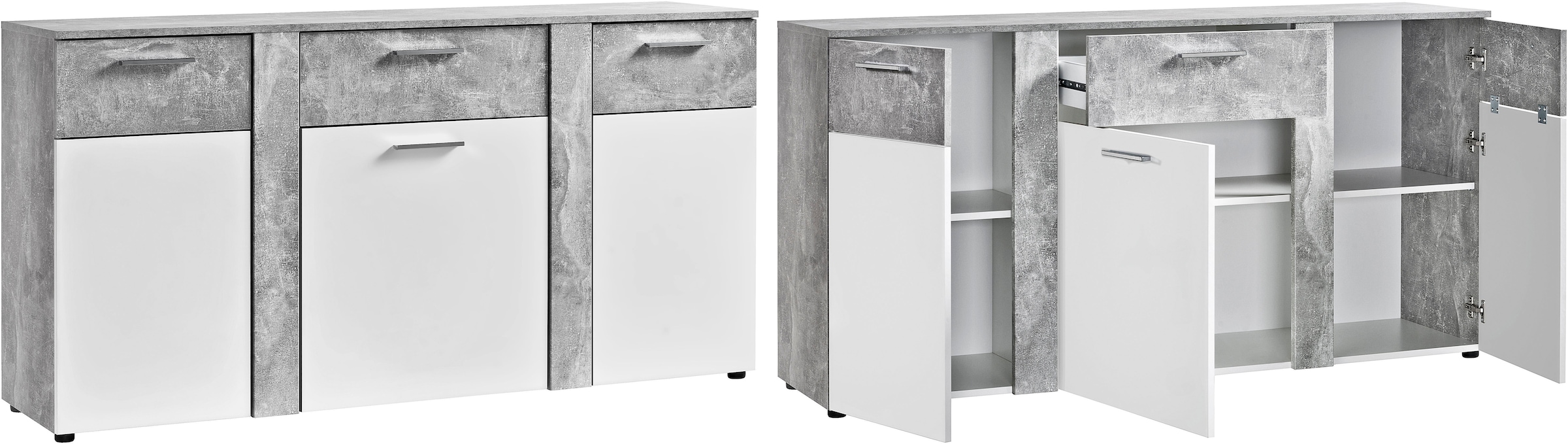 Procontour Commode »Trenti« Hauteur 81 cm, avec étagères réglables en hauteur