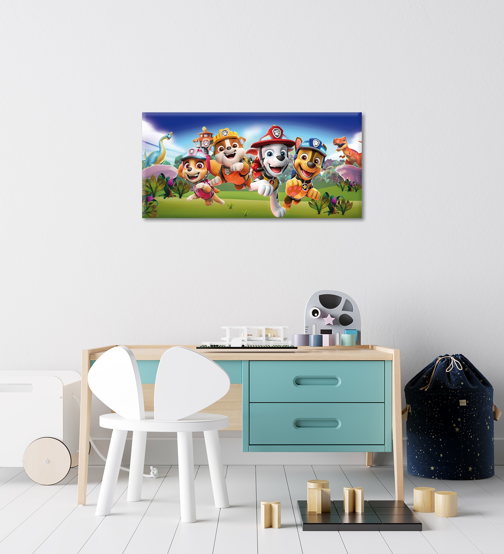 Bönninghoff Leinwandbild »Wandbild PAW PATROL – RESCUE 33x70 cm – Leinwandbild Keilrahmen Deko« Dinosaurier | Hunde | Hundebilder | Paw Patrol | Serien | Serienstars 1 Stk. tlg. auf Keilrahmen gespannt