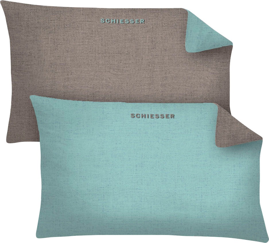 Image of Schiesser Kissenbezug »Schiesser Doubleface«, (2 St.), in tollen Unifarben bei Ackermann Versand Schweiz