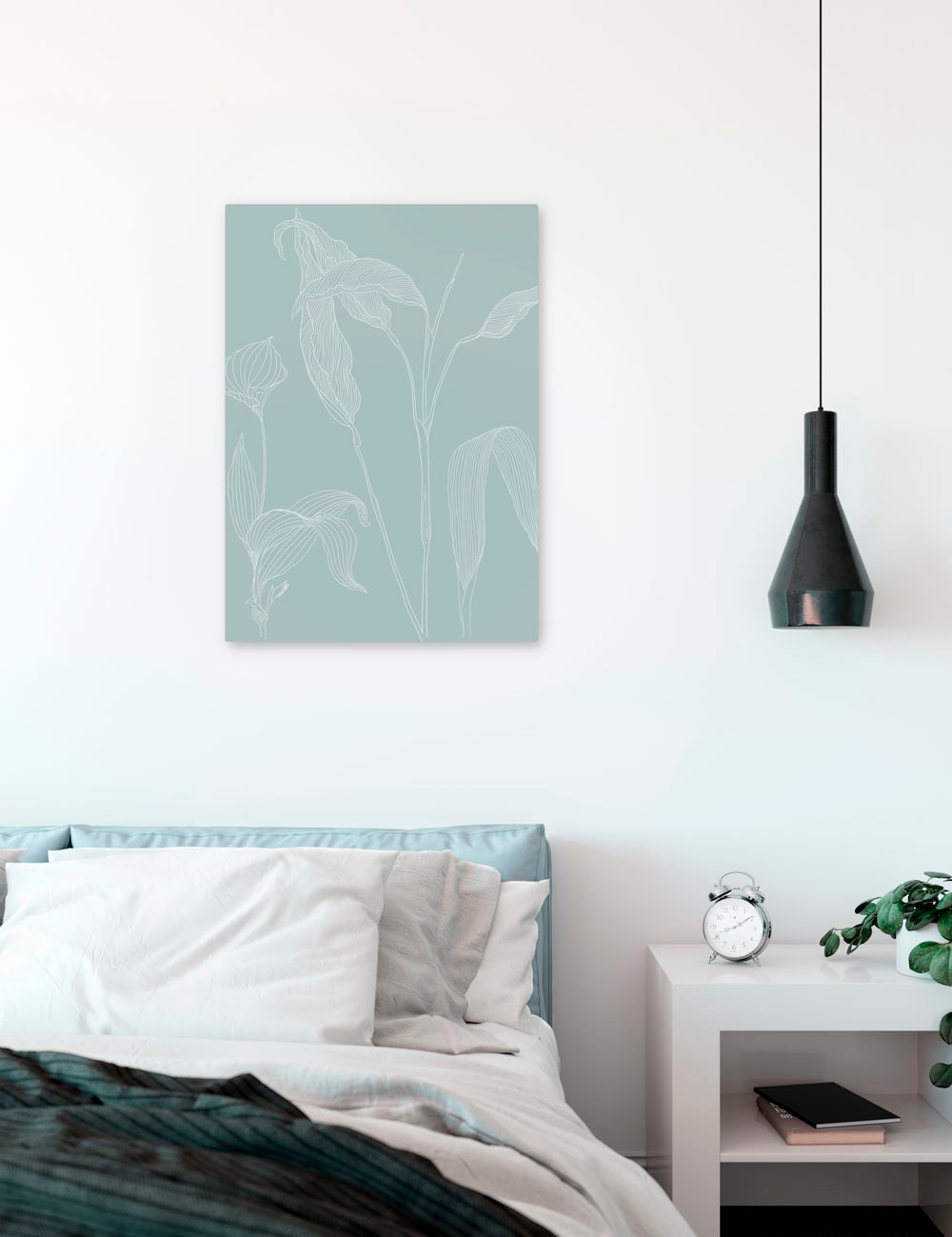 Image of Komar Leinwandbild "Minty Green - Grösse 40 x 60 cm" Natur 1 Stk. tlg. Keilrahmenbild mi Echtholzrahmen
