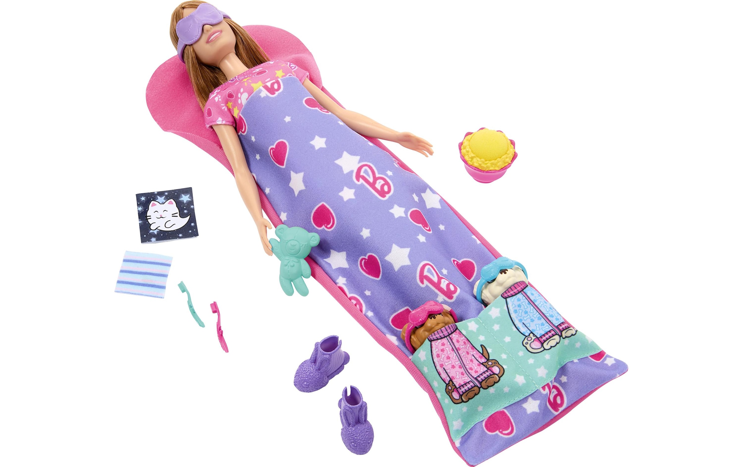 Barbie Anziehpuppe »Puppy Slumber Party«