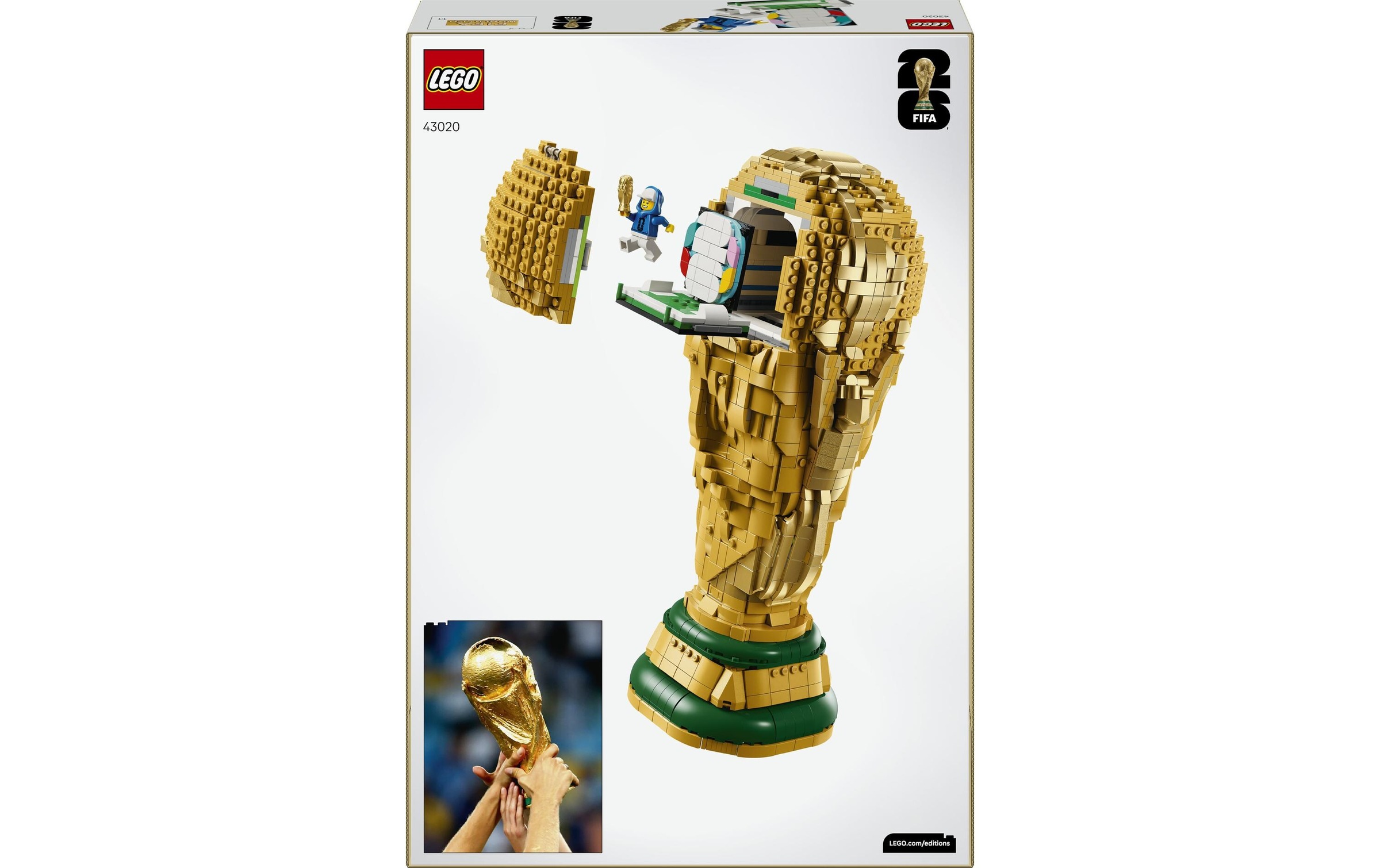 LEGO® Konstruktionsspielsteine »Offizieller Pokal der FIFA Fussball-Weltmeisterschaft (43020)« LEGO Editions Football