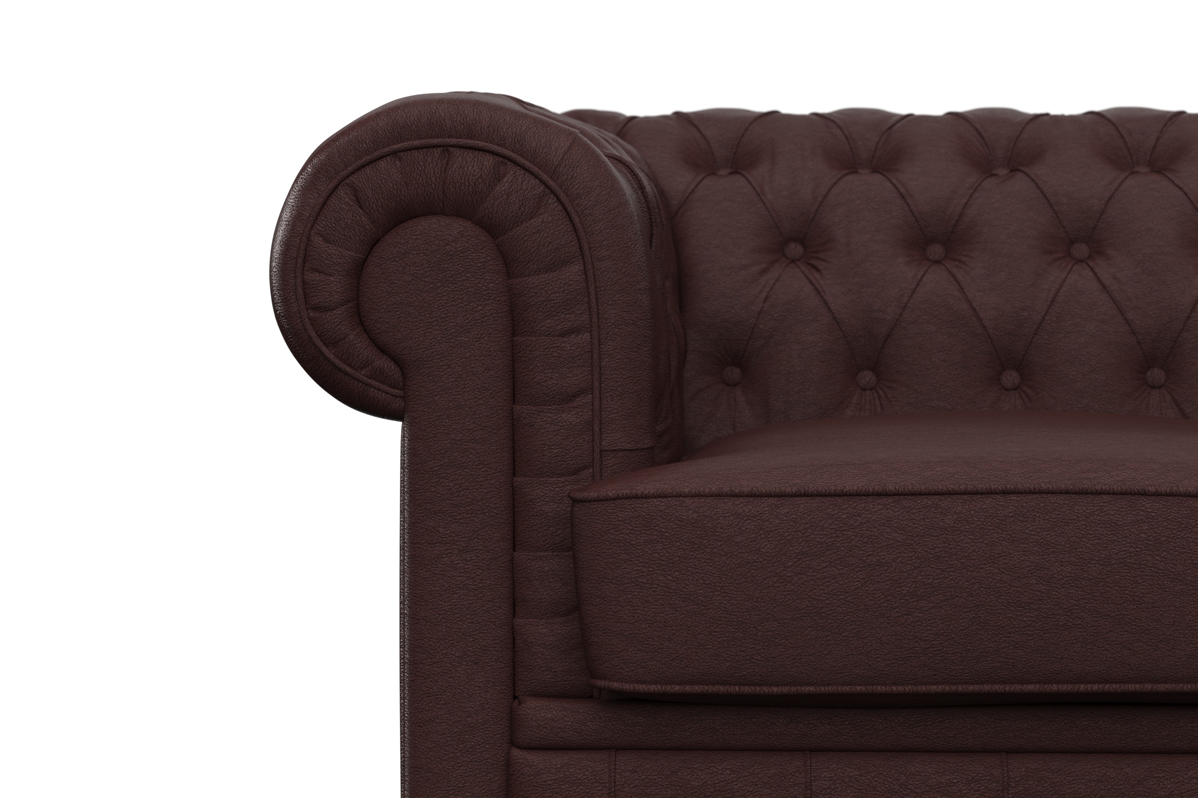 Max Winzer® Chesterfield-Sofa »Kent 2-Sitzer, edel und bequem, hochwertige Detailverarbeitung«, mit aufwendiger Knopfheftung, komfortable Armlehne, Breite 175 cm
