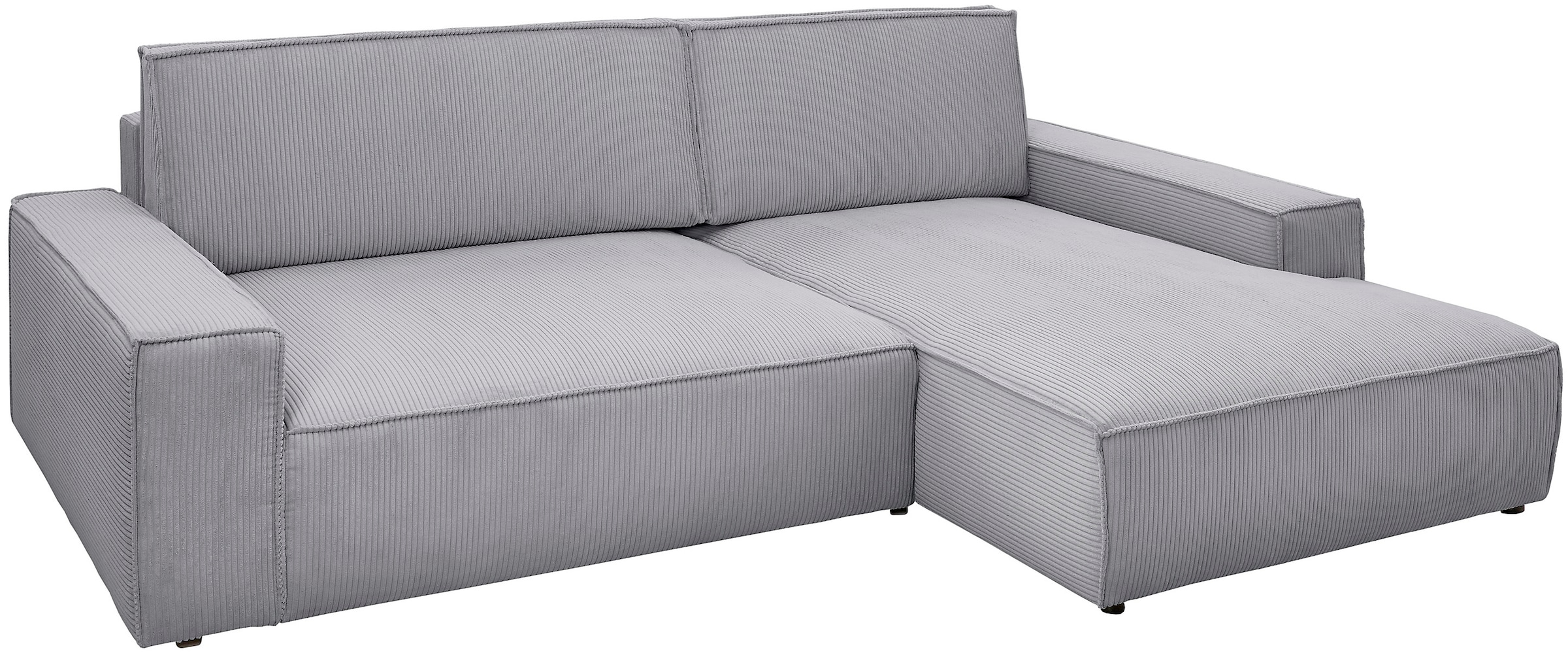 Home affaire Ecksofa »NEU: SHERWOOD XXL 284, Big-Sofa L-Form, tiefe Sitzfläche 95 cm, Cord« Recamiere rechts/links, als Schlafsofa stellbar, Cord u. Leinenoptik