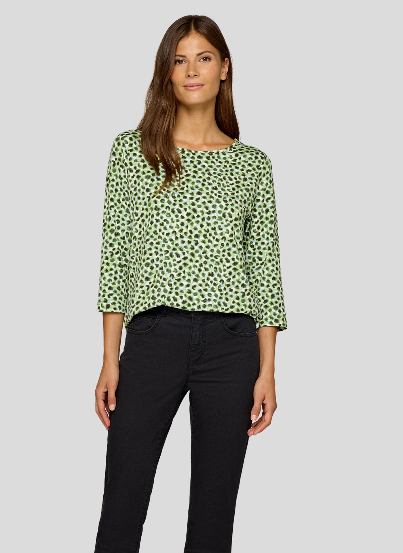 Image of Rabe 3/4-Arm-Shirt mit Animal-Print