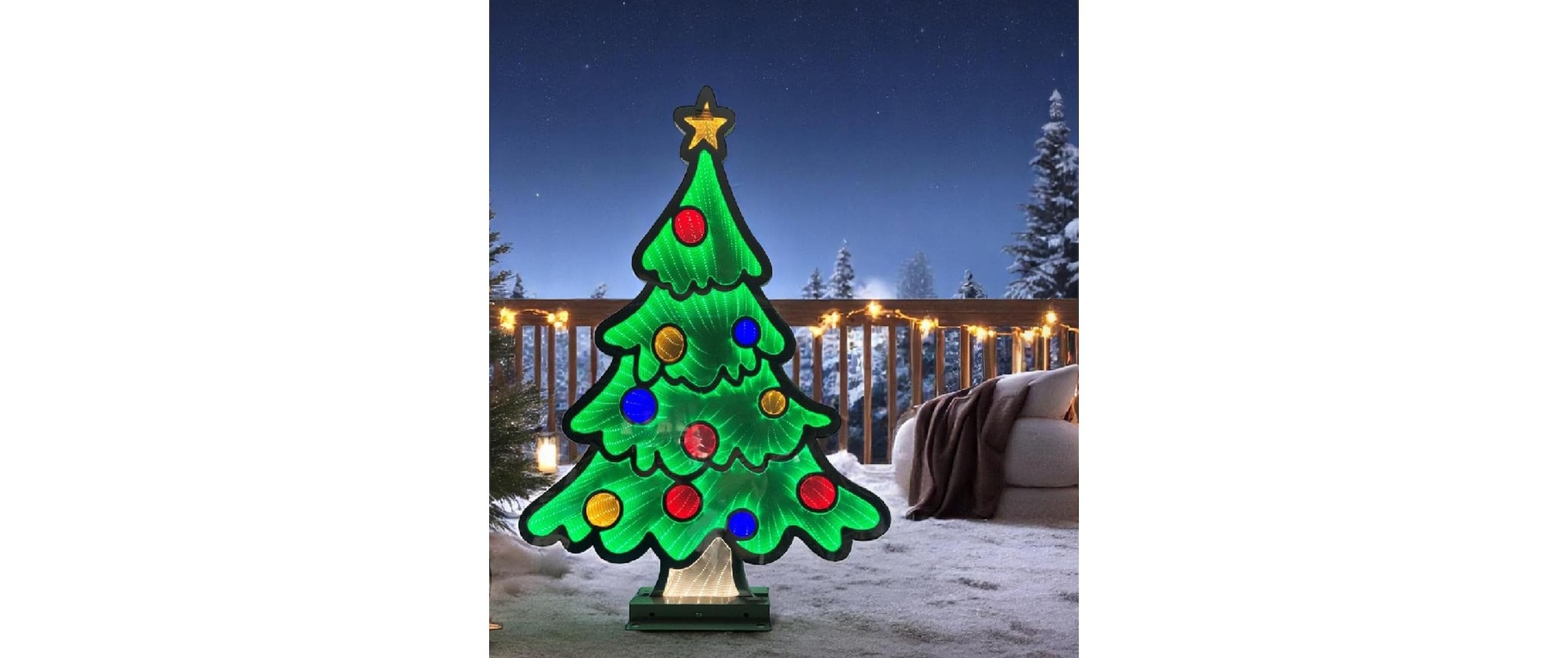   Figurine décorative LED »Dameco Baum Infinity Effekt, 5 cm x 44.5 cm x 64.5 cm«