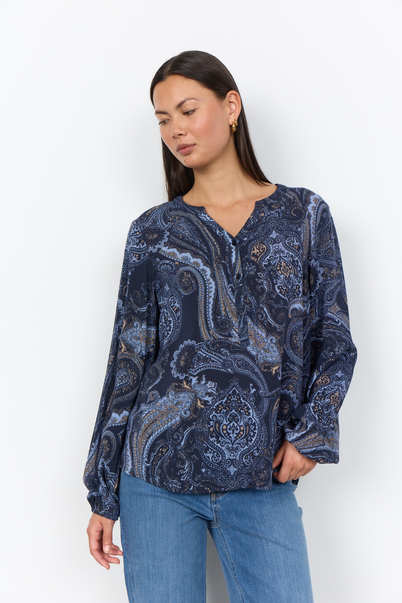 Image of soyaconcept Druckbluse "SC-HALNA 2 AOP" Viskose