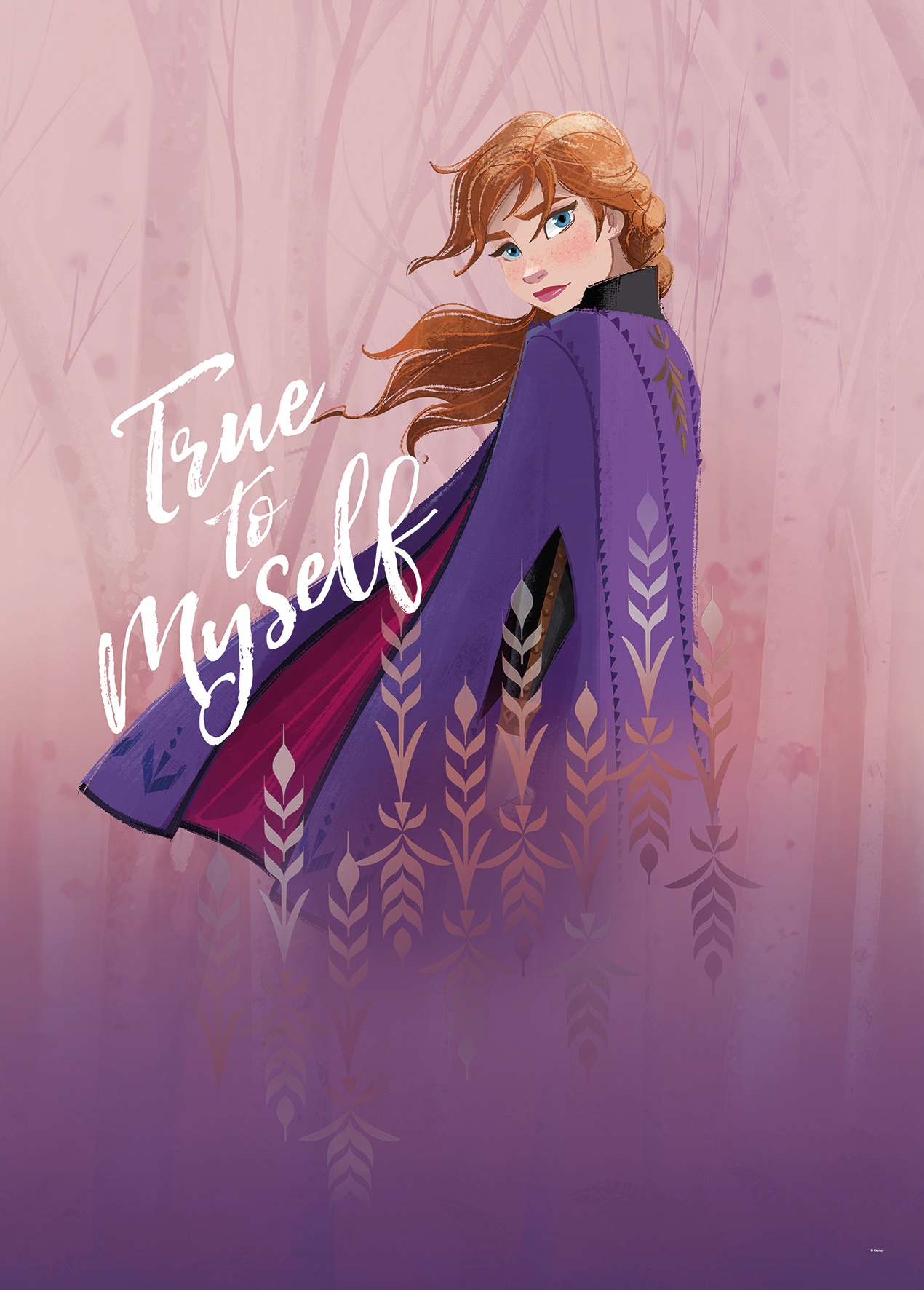 Komar Poster »Frozen Anna True to Myself«, Disney, (1 St.), Kinderzimmer, Schlafzimmer, Wohnzimmer