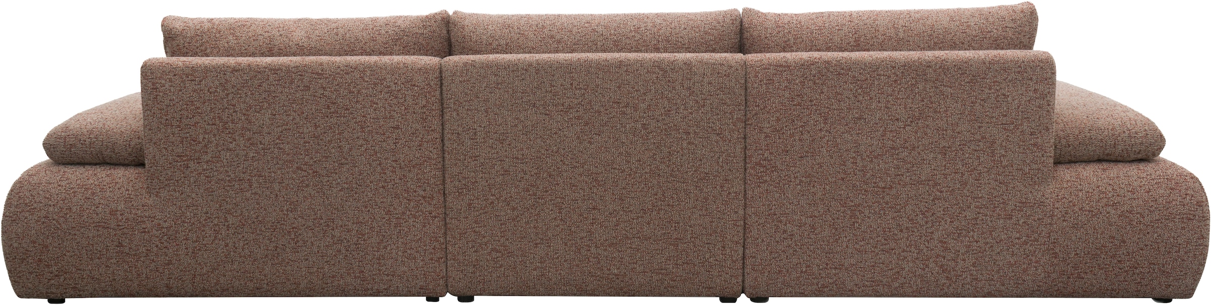 DOMO collection Canapé Big »Évora Megasofa Breite 324 cm« Federkern, inkl. Armlehnenverstellung, Struktur grob, rust