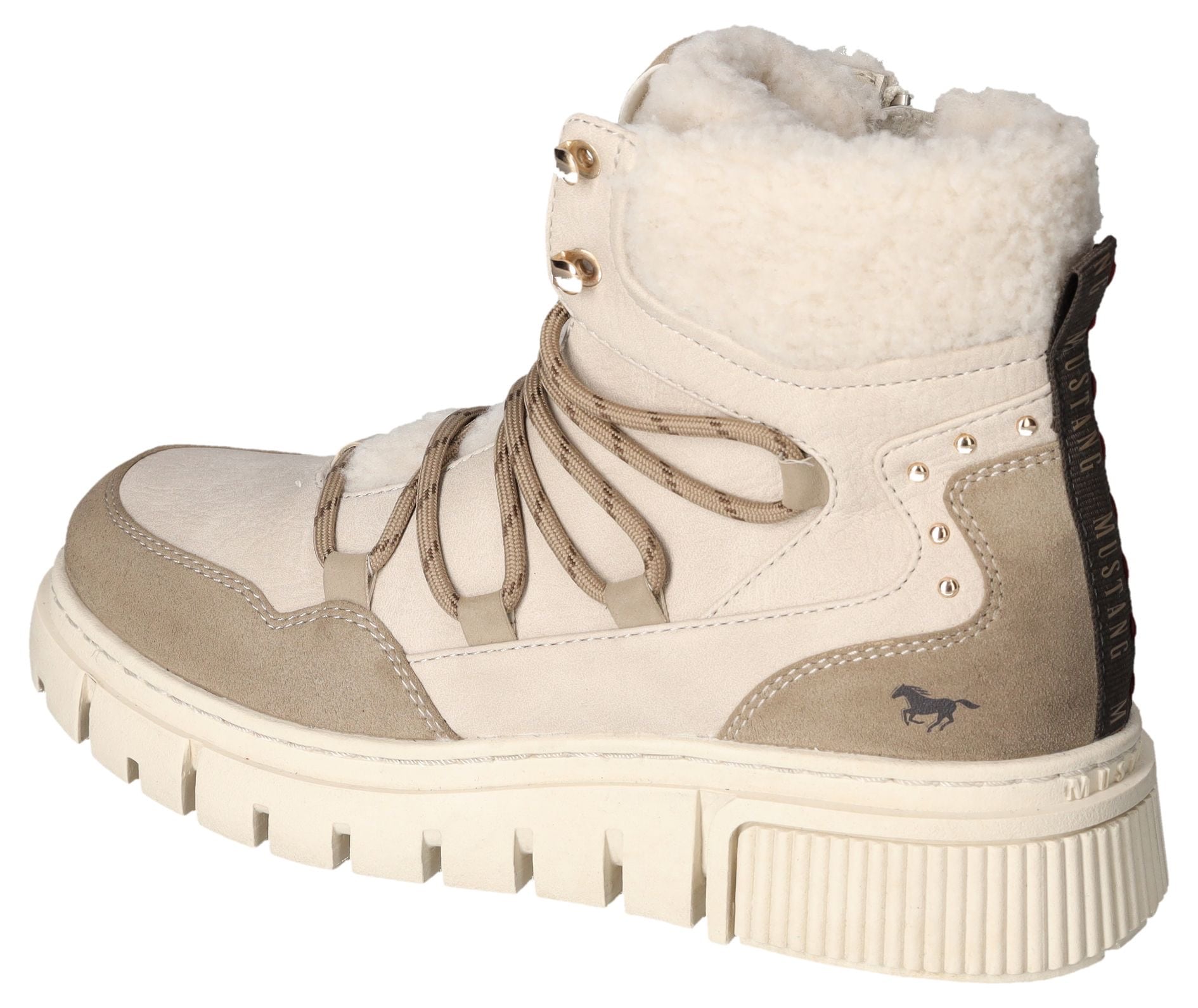 Mustang Shoes Winterboots, Schnürboots, Snowboots mit praktischem Innenreissverschluss