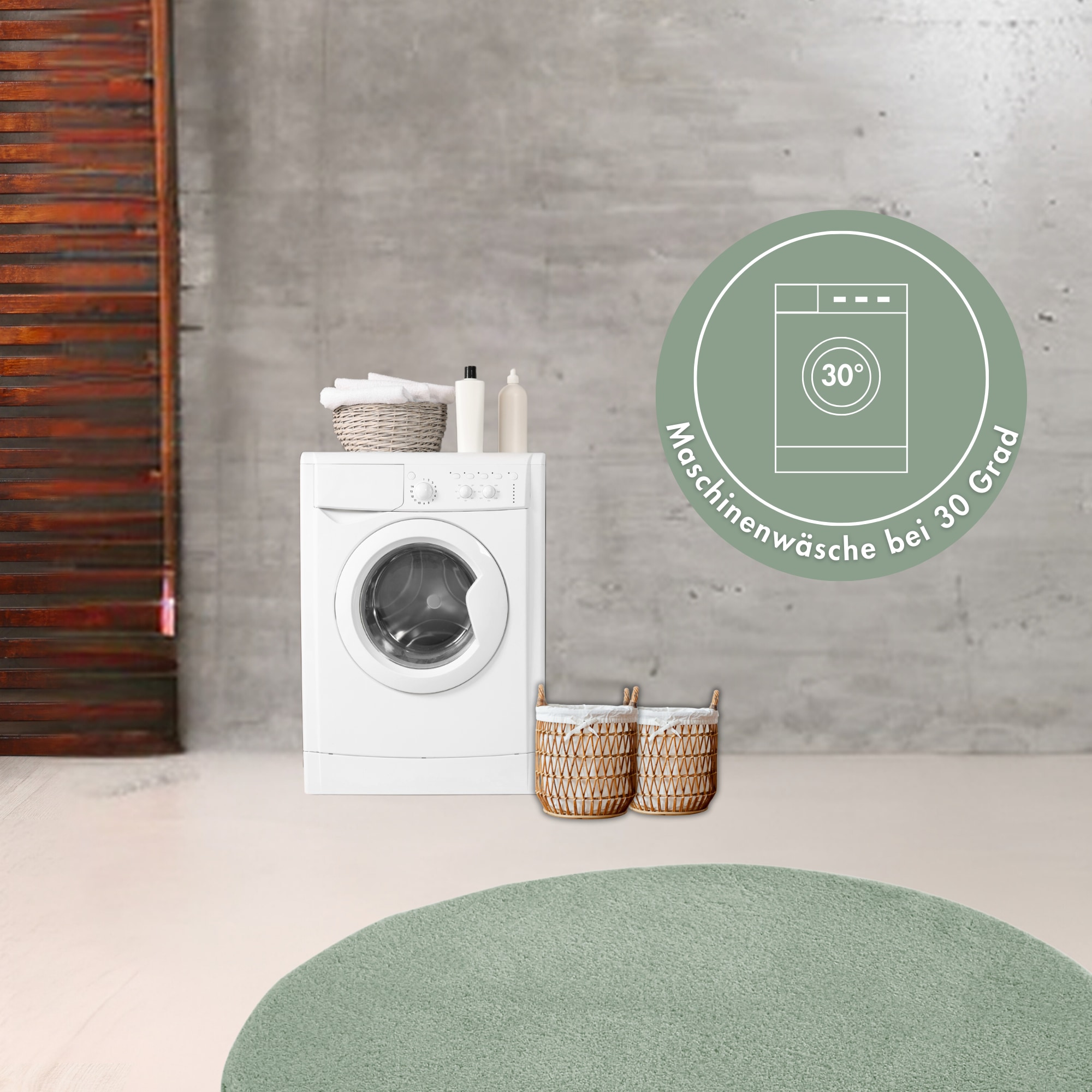 Andiamo Badematte »Arezzo« Höhe 16 mm rutschhemmend beschichtet fussbodenheizungsgeeignet | schnell trocknend Uni Farben, weich & kuschelig, auch in rund und als 2er Set erhältlich