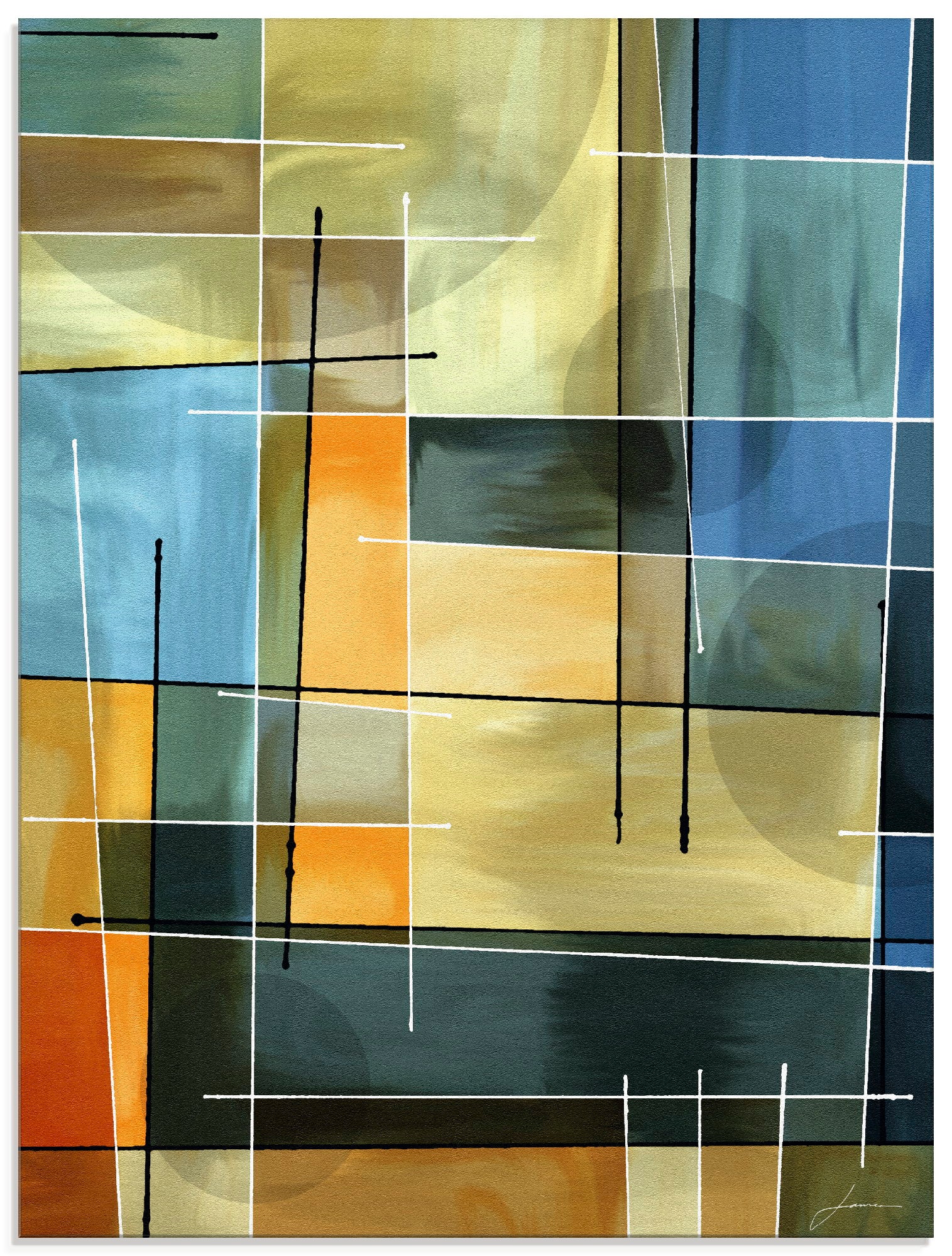 Image of Artland Glasbild »Gegenbalance I«, Muster, (1 St.) bei Ackermann Versand Schweiz
