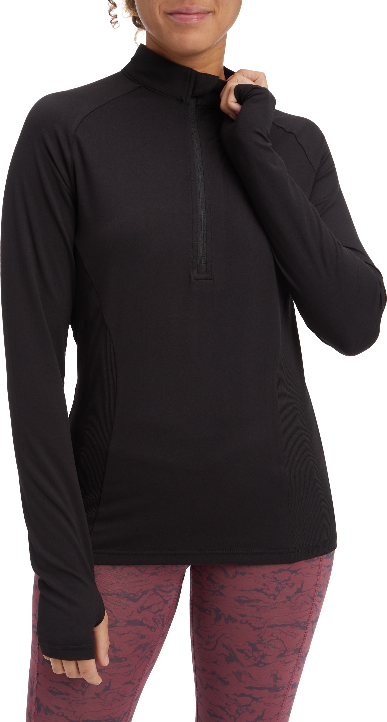 Image of Energetics Sweatshirt "DA.-LANGARMSHIRT CUSCA IV W", Half-Zip-Design, für Wandern, Walking und Running