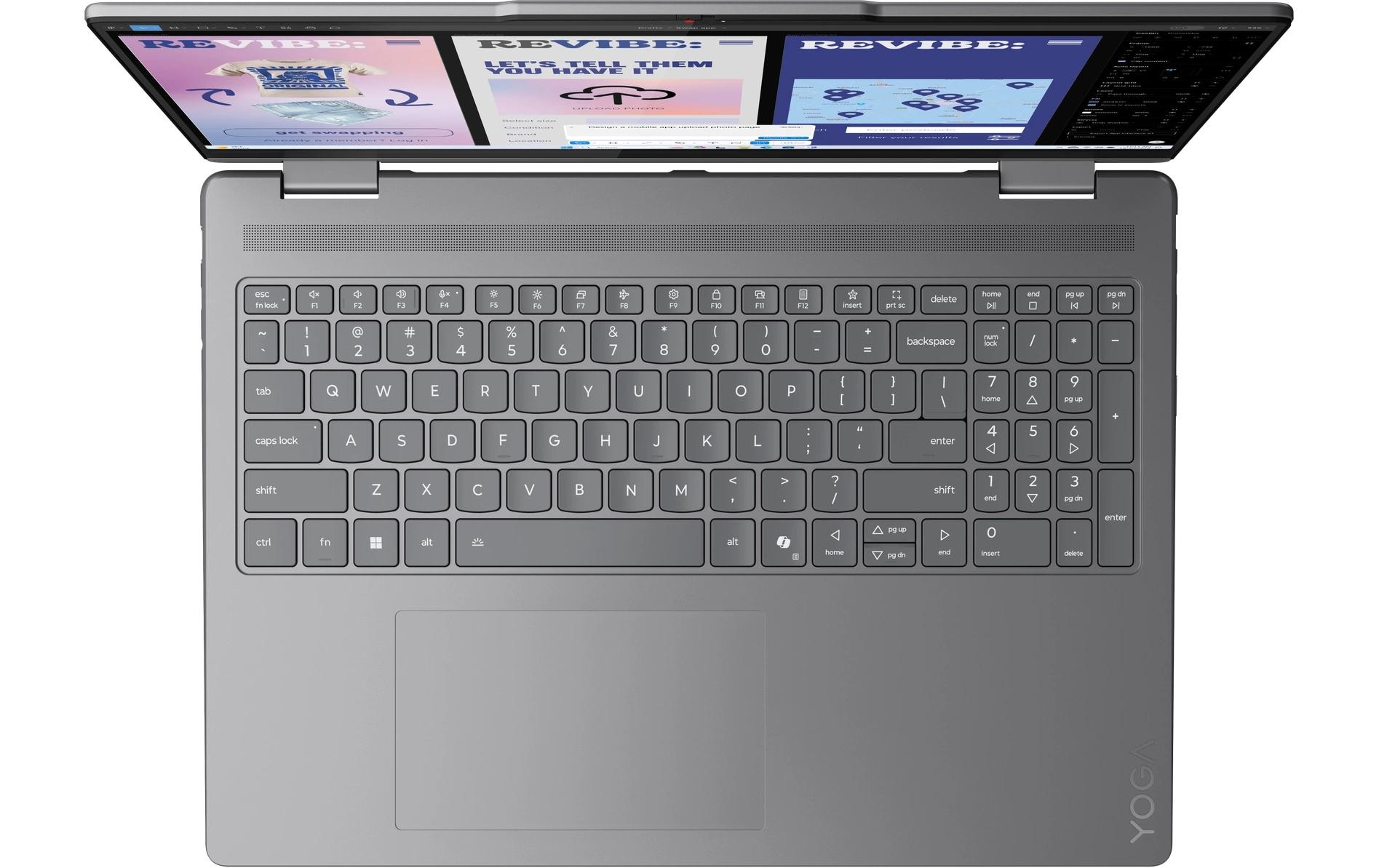 Lenovo Notebook »Notebook Yoga 7 2-in-1 16ILL10 Copilot+ PC (Intel)« / 16 ″ Intel Core Ultra 7 1.000 GB SSD Integrierte NPU (Neural Processing Unit)