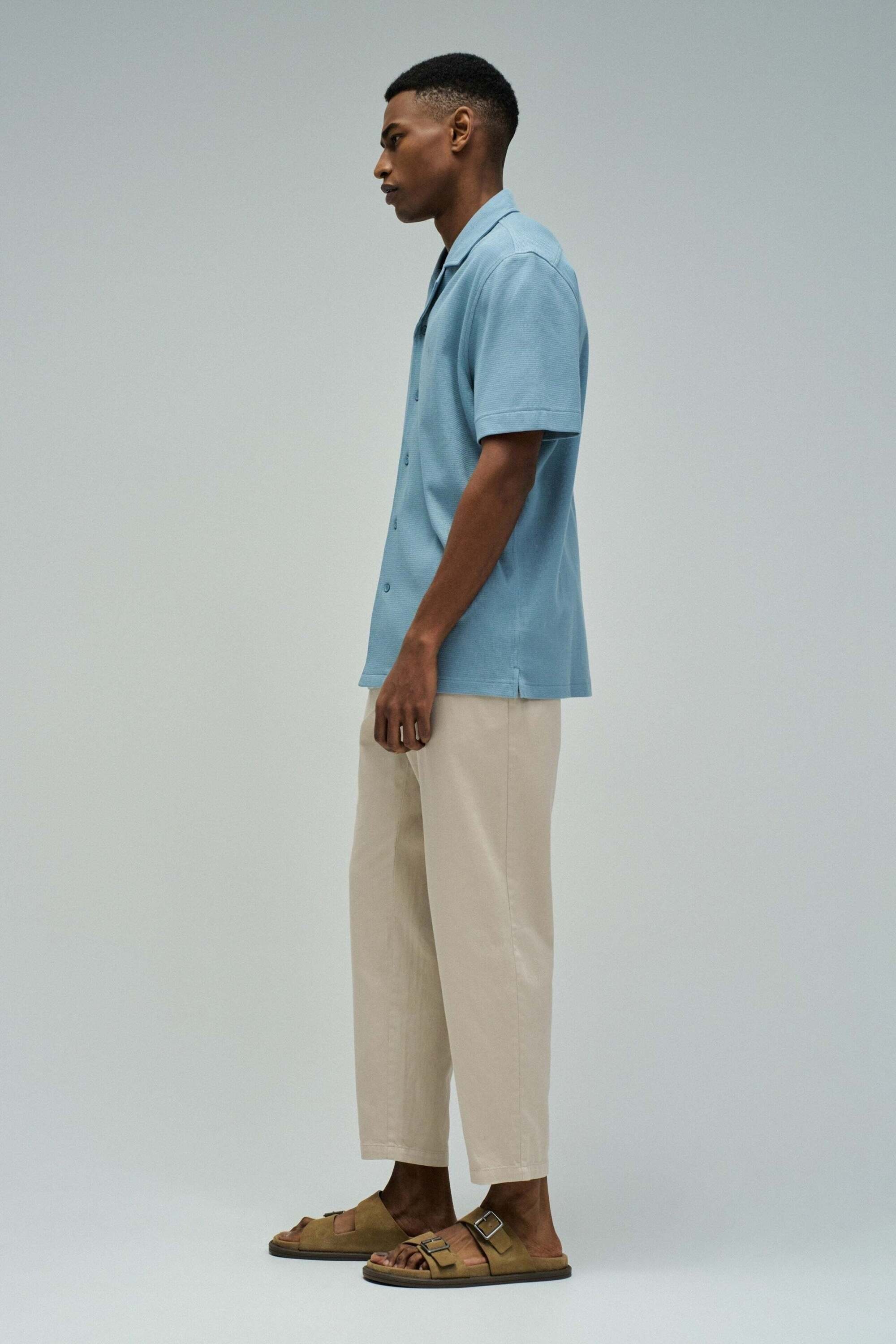 Salsa Chemise à manches courtes »Salsa Jeans Kurzarmhemd Textured Waffle«