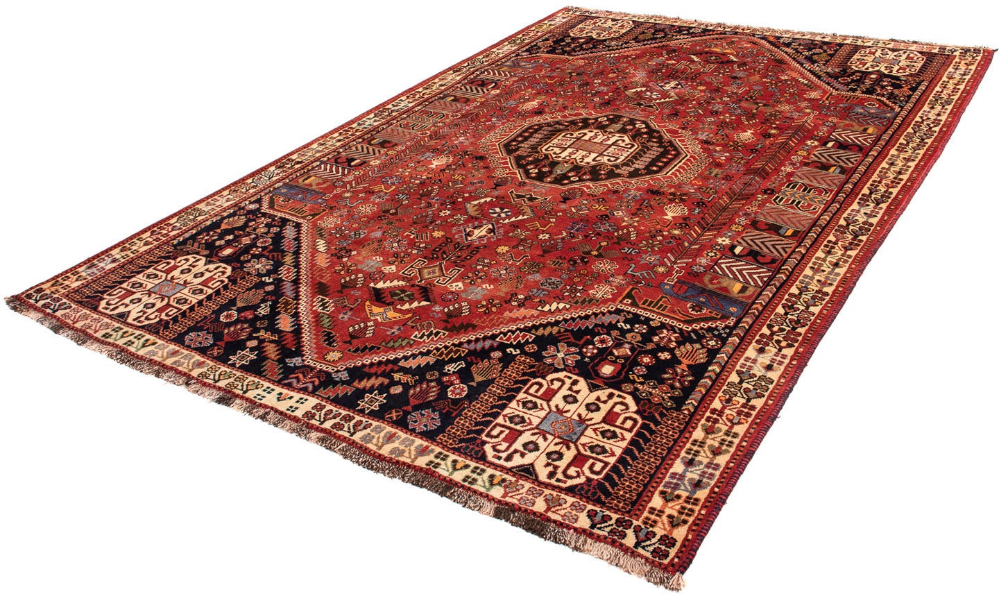 Image of morgenland Orientteppich »Perser - Nomadic - 290 x 184 cm - dunkelrot«, rechteckig, 10 mm Höhe, Wohnzimmer, Handgeknüpft, Einzelstück mit Zertifikat bei Ackermann Versand Schweiz